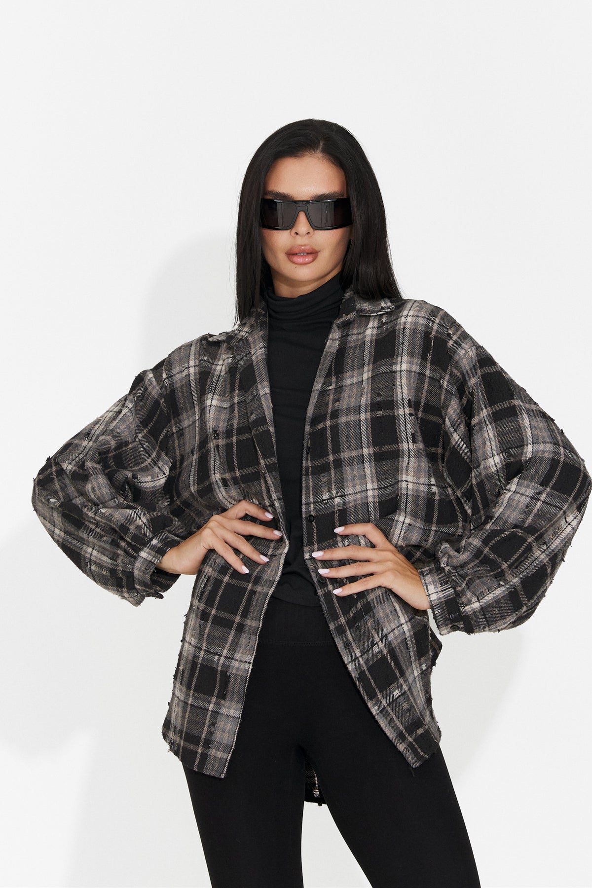 Black casual women's shirt Jasara Bogas
