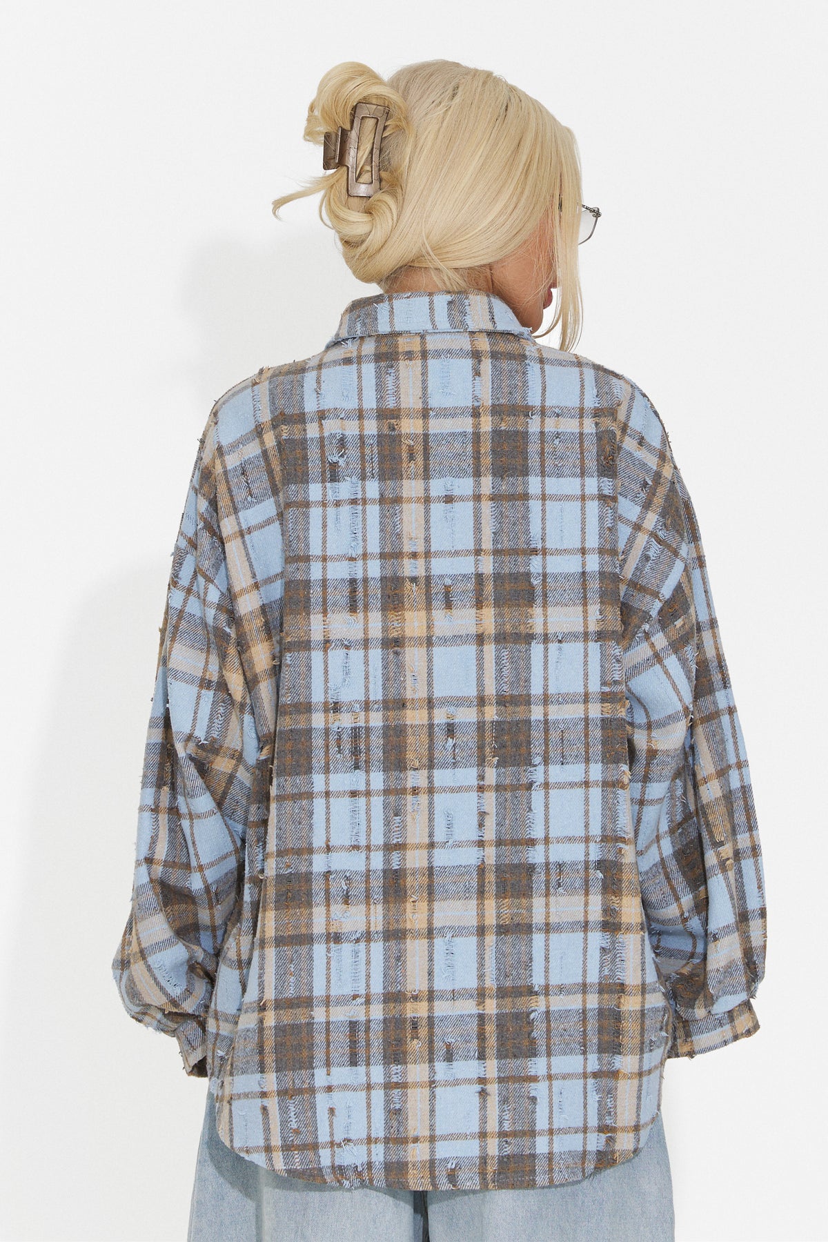 Light blue casual women's shirt Jasara Bogas