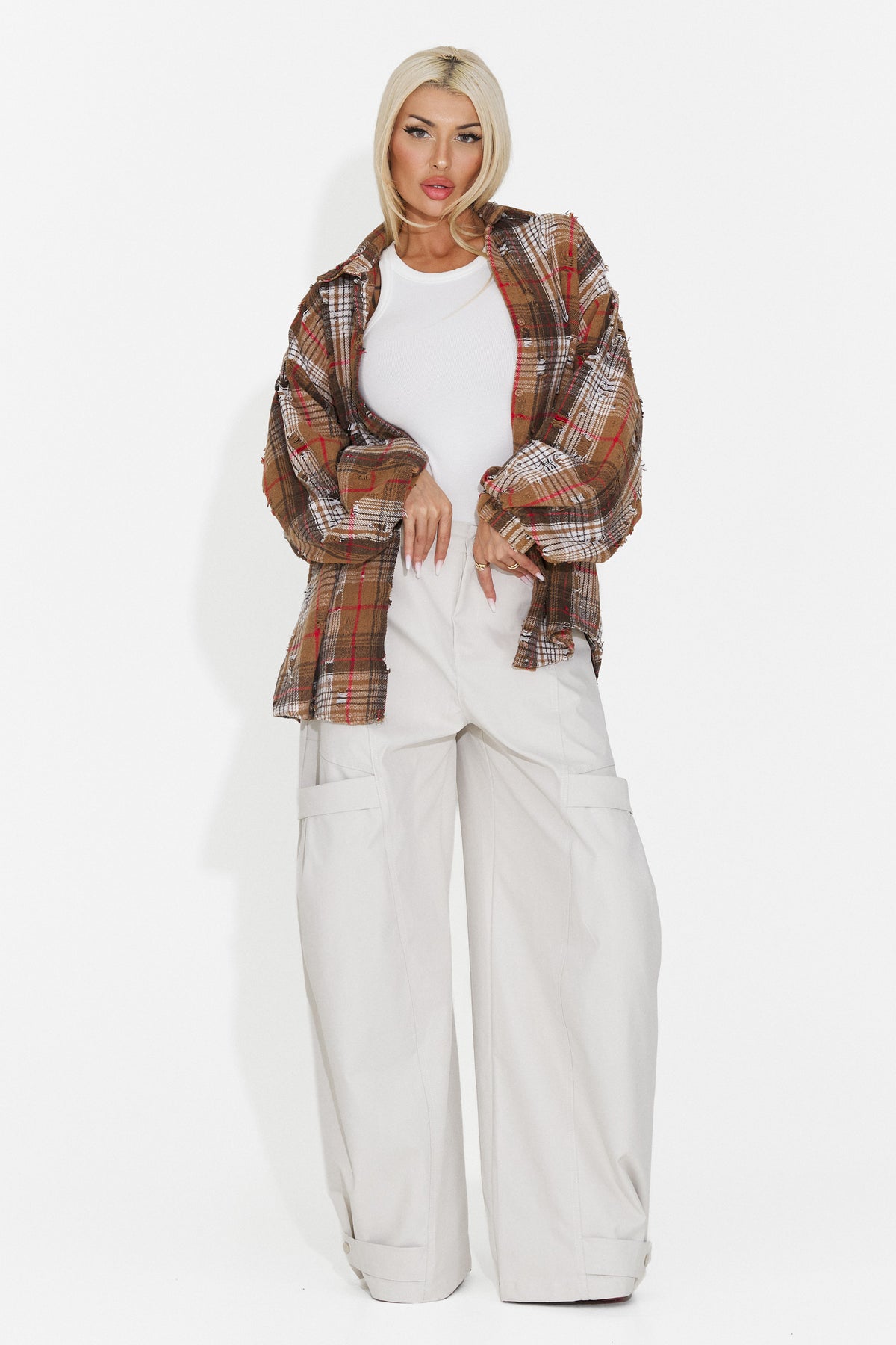 Elegant brown women's shirt Purely Bogas