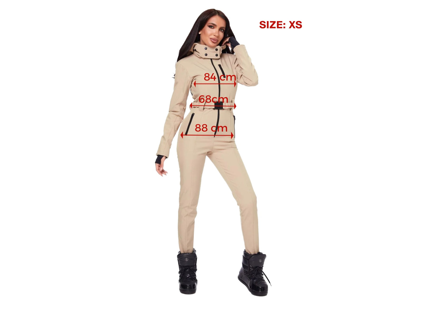 Tuta da sci casual beige Anodys Bogas