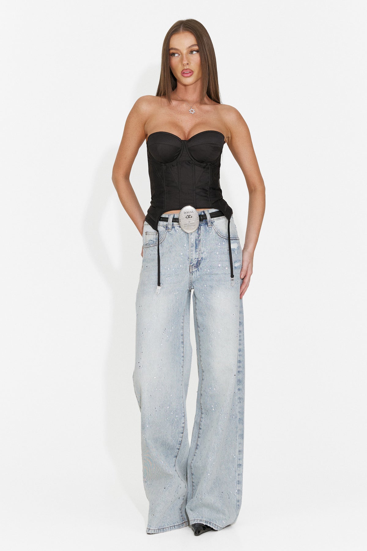 Blugi casual bleu Rnouisa Bogas