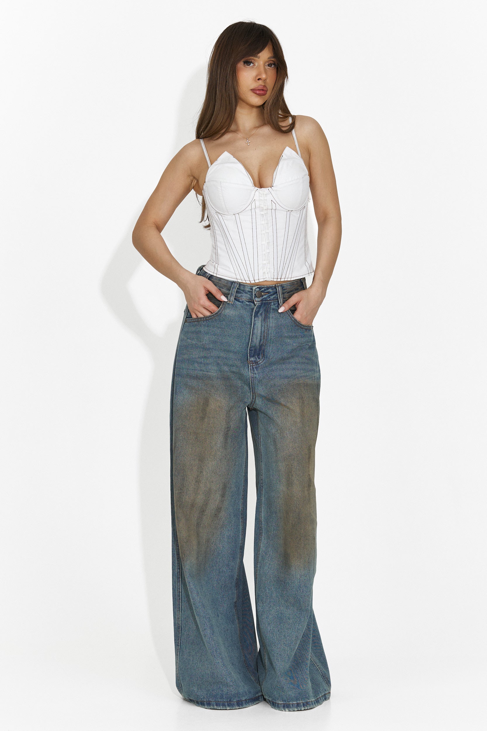 Jeans Casuales Azules para Mujer de Angeliana Bogas