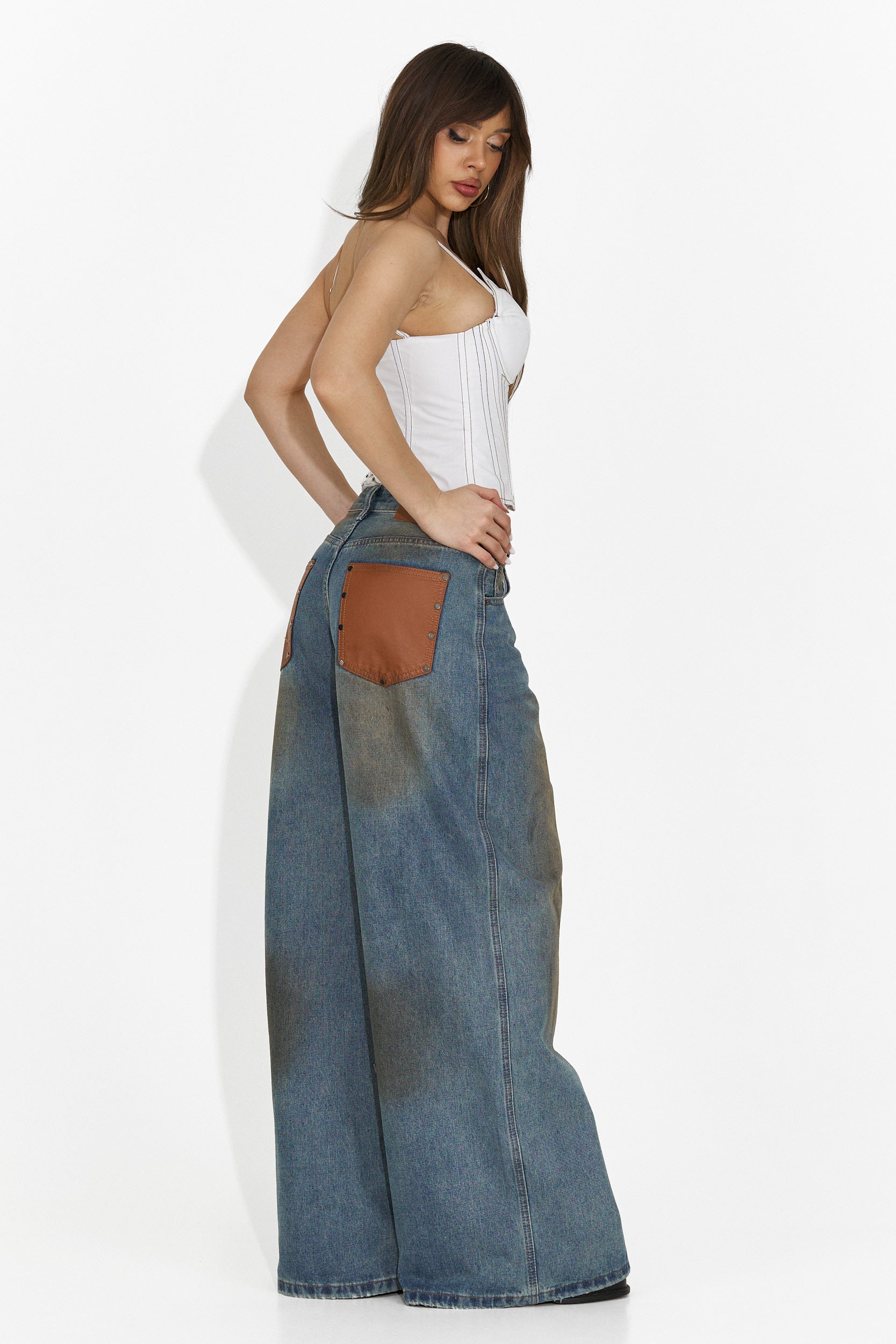 Jeans Casuales Azules para Mujer de Angeliana Bogas