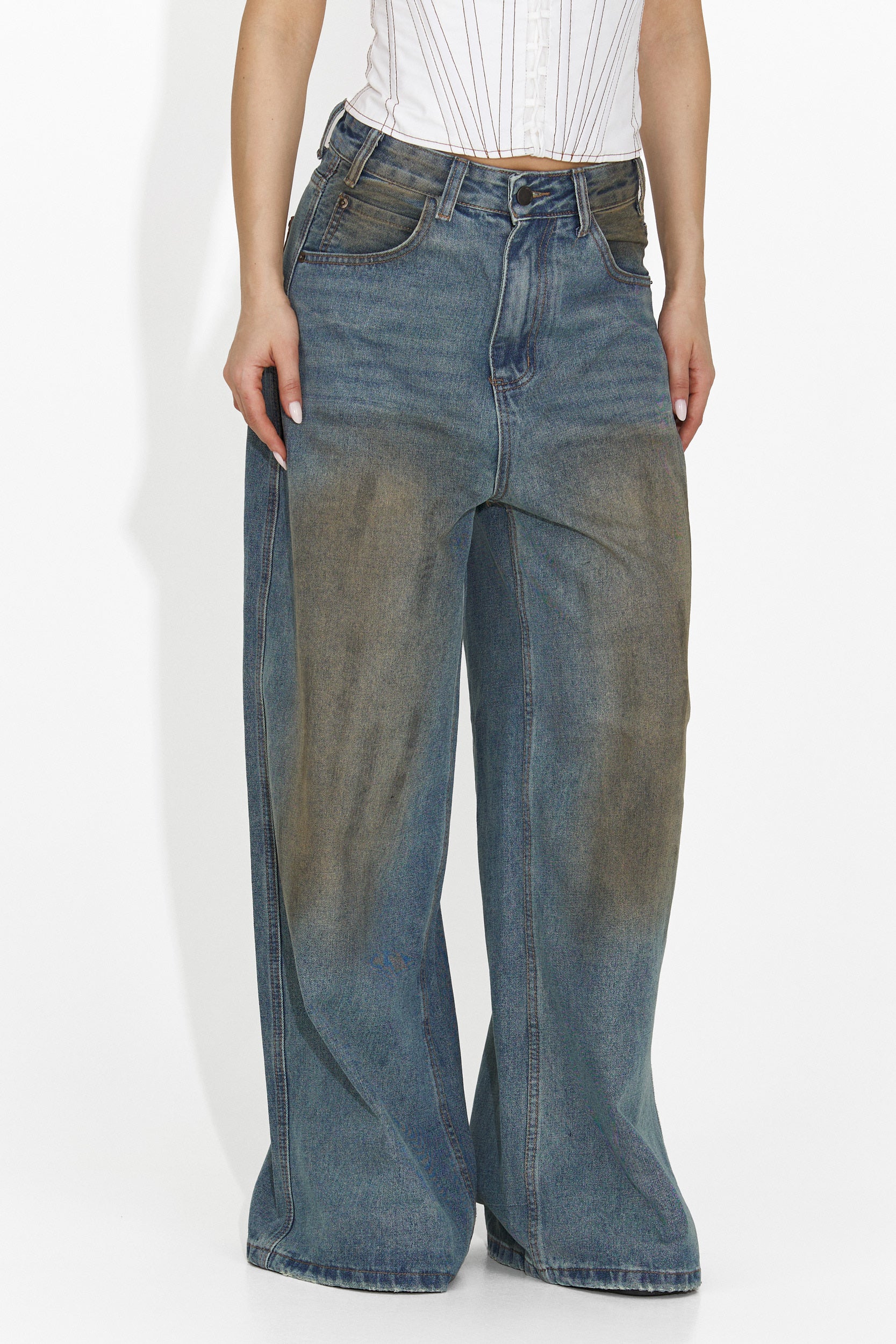 Jeans Casuales Azules para Mujer de Angeliana Bogas