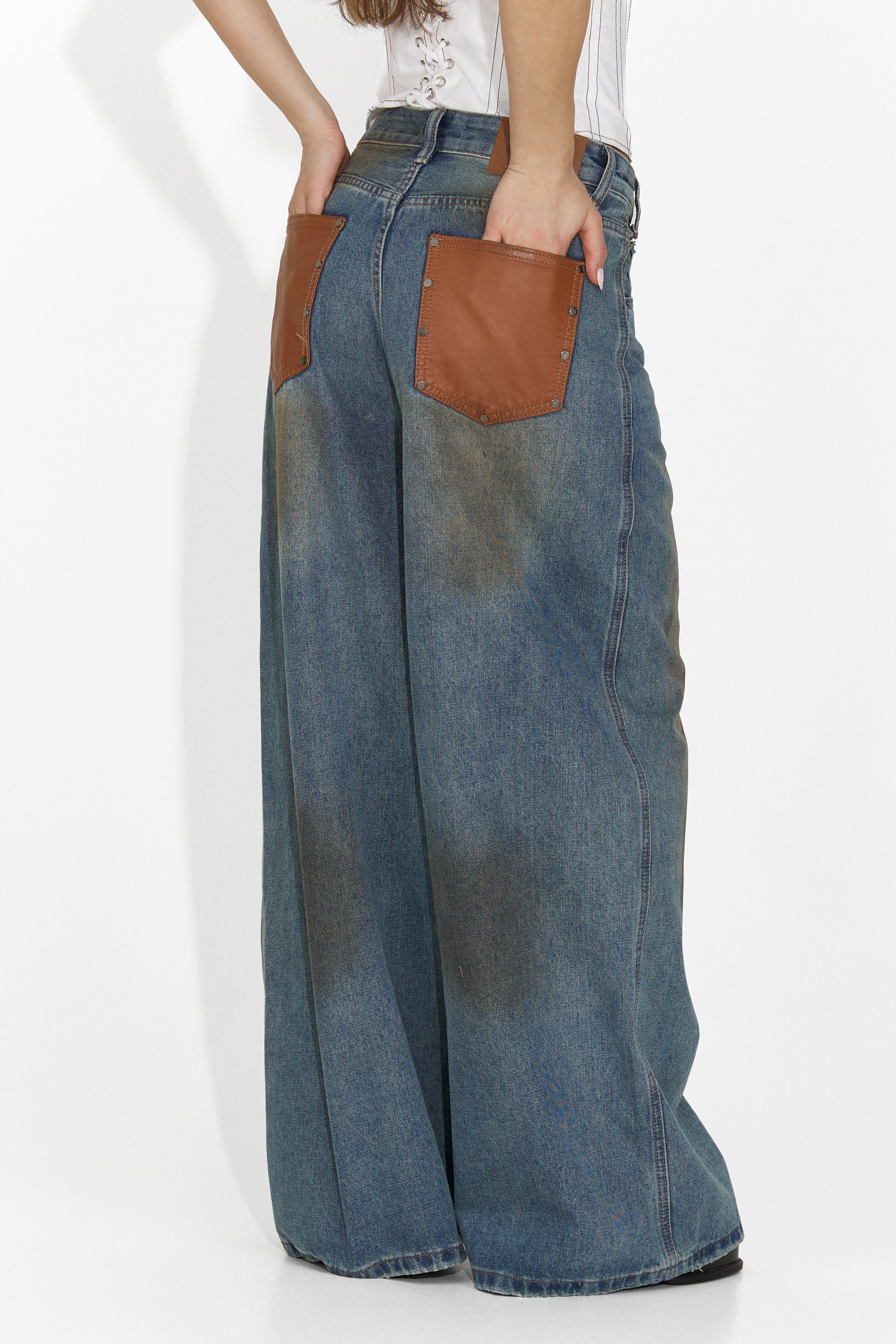 Jeans Casuales Azules para Mujer de Angeliana Bogas