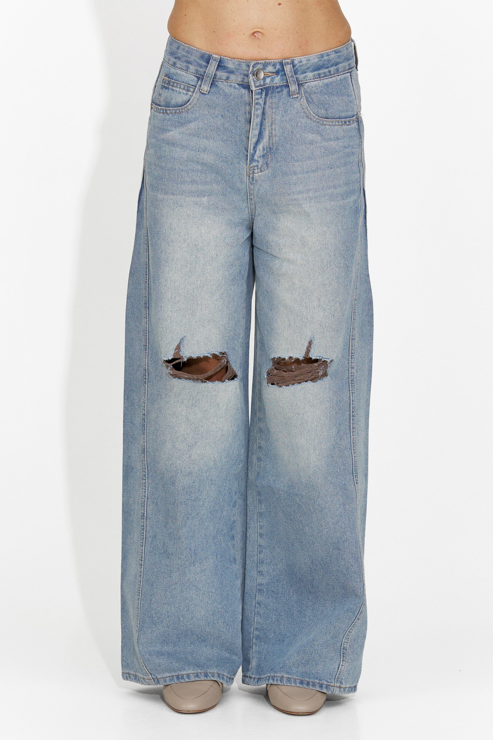 Ležérní modré džíny pro ženy Calora Bogas