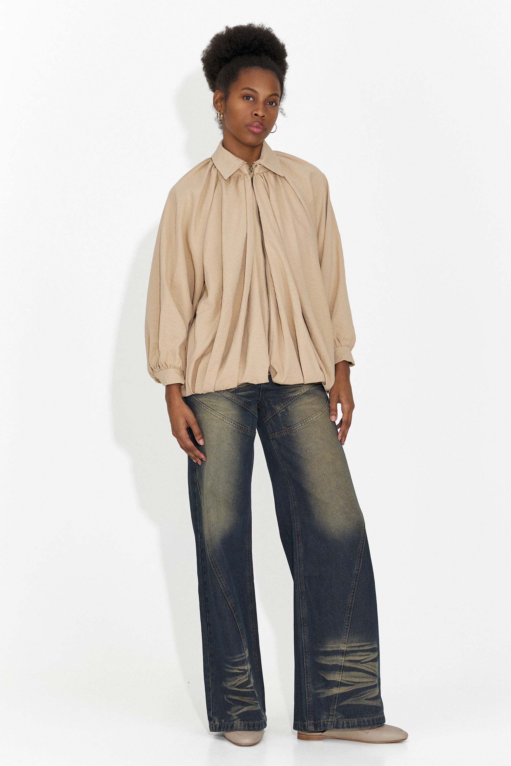 Blaue Damenjeans im lässigen Stil Justine Bogas