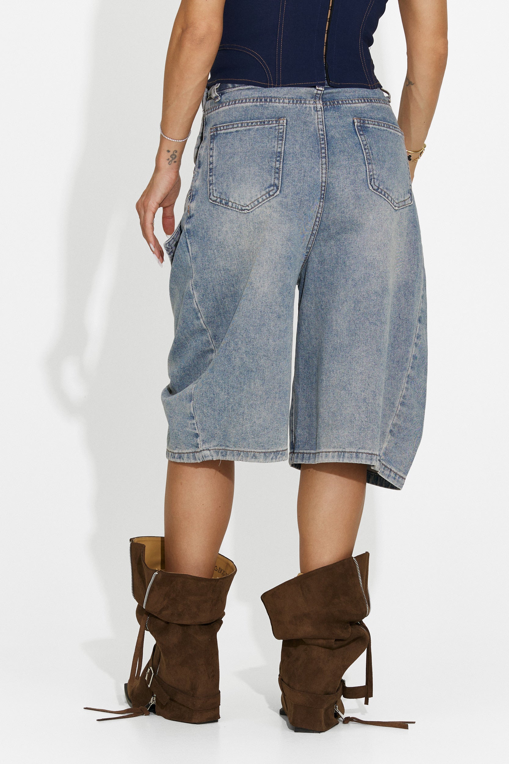 Women's casual blue jeans Teolia Bogas