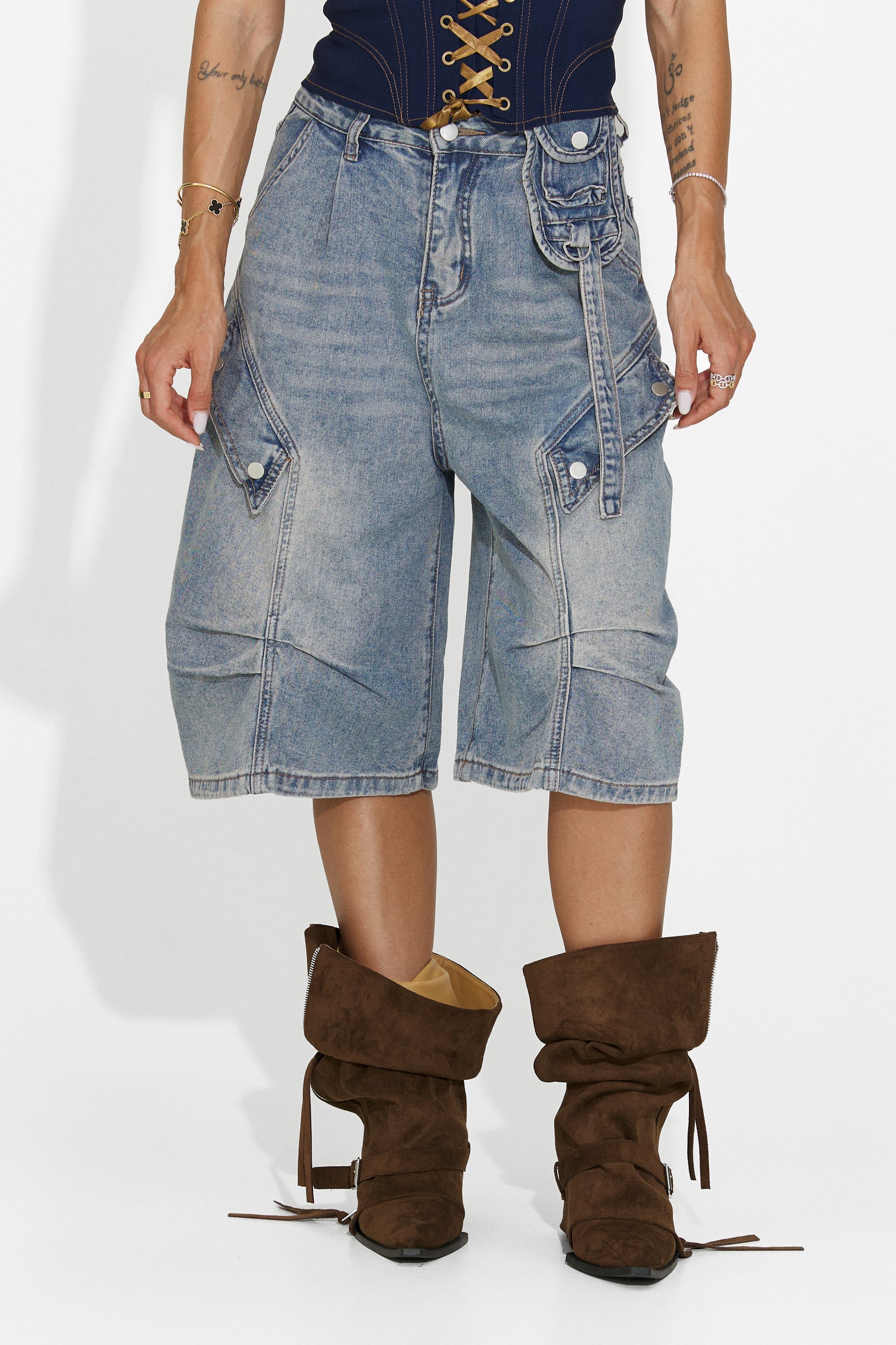 Women's casual blue jeans Teolia Bogas