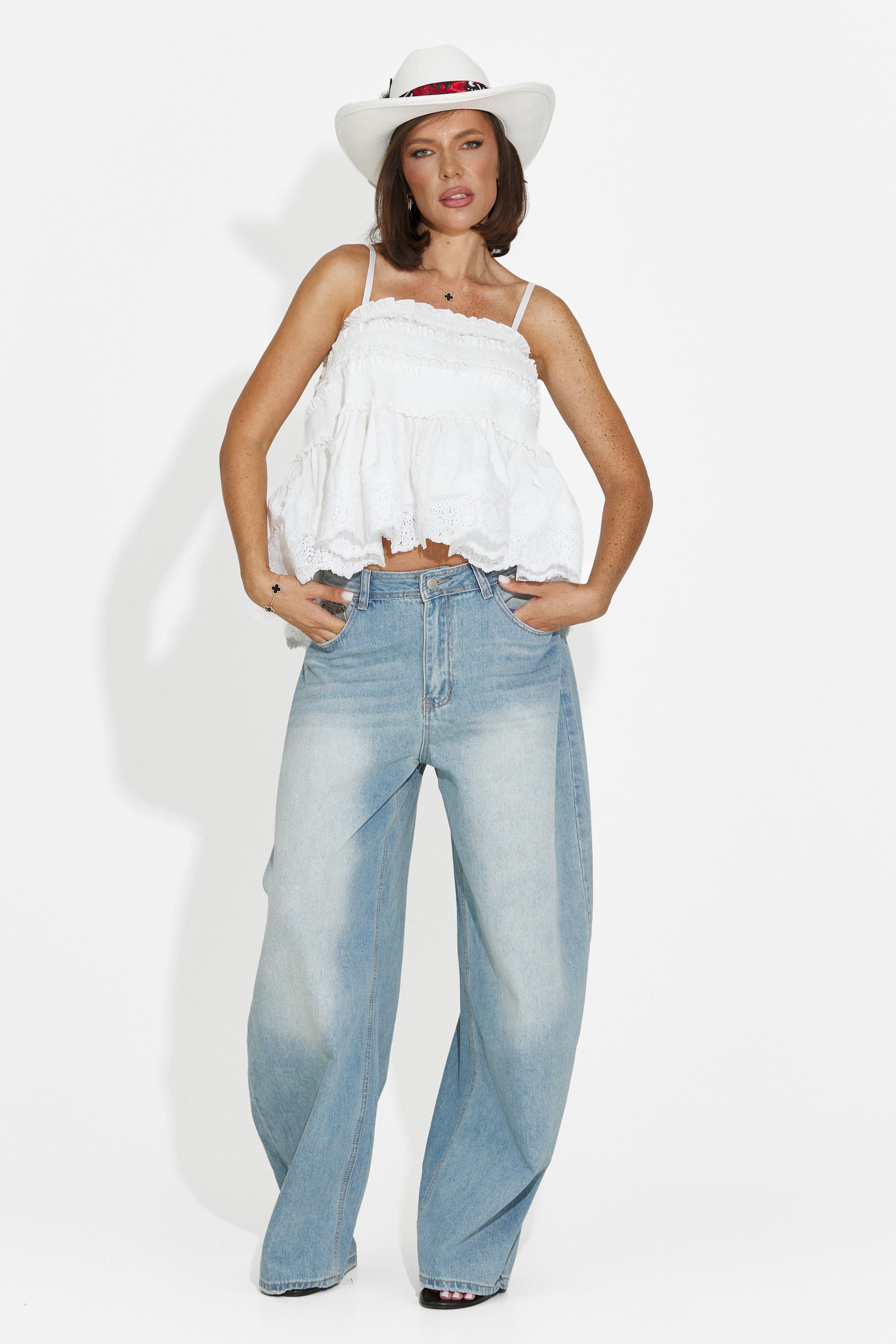 Women's casual blue jeans Tolida Bogas