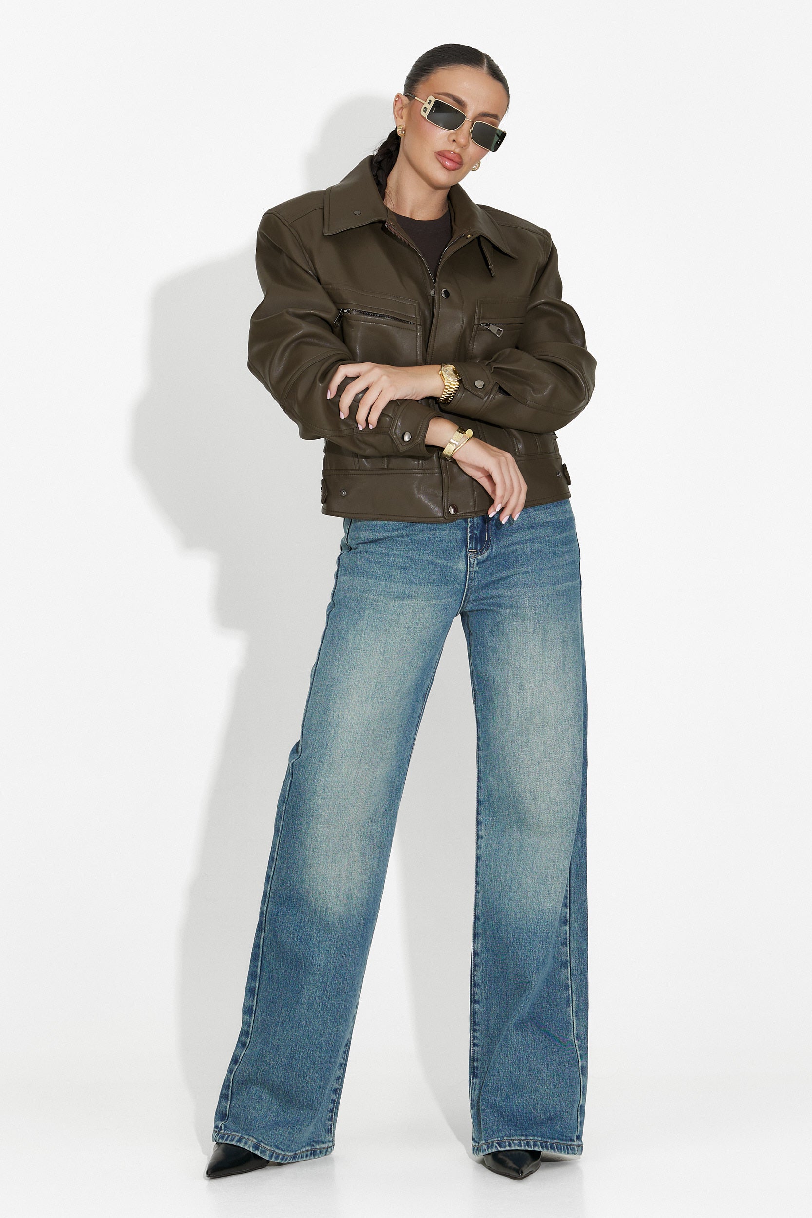 Niebieskie casualowe dżinsy damskie Veyra Bogas