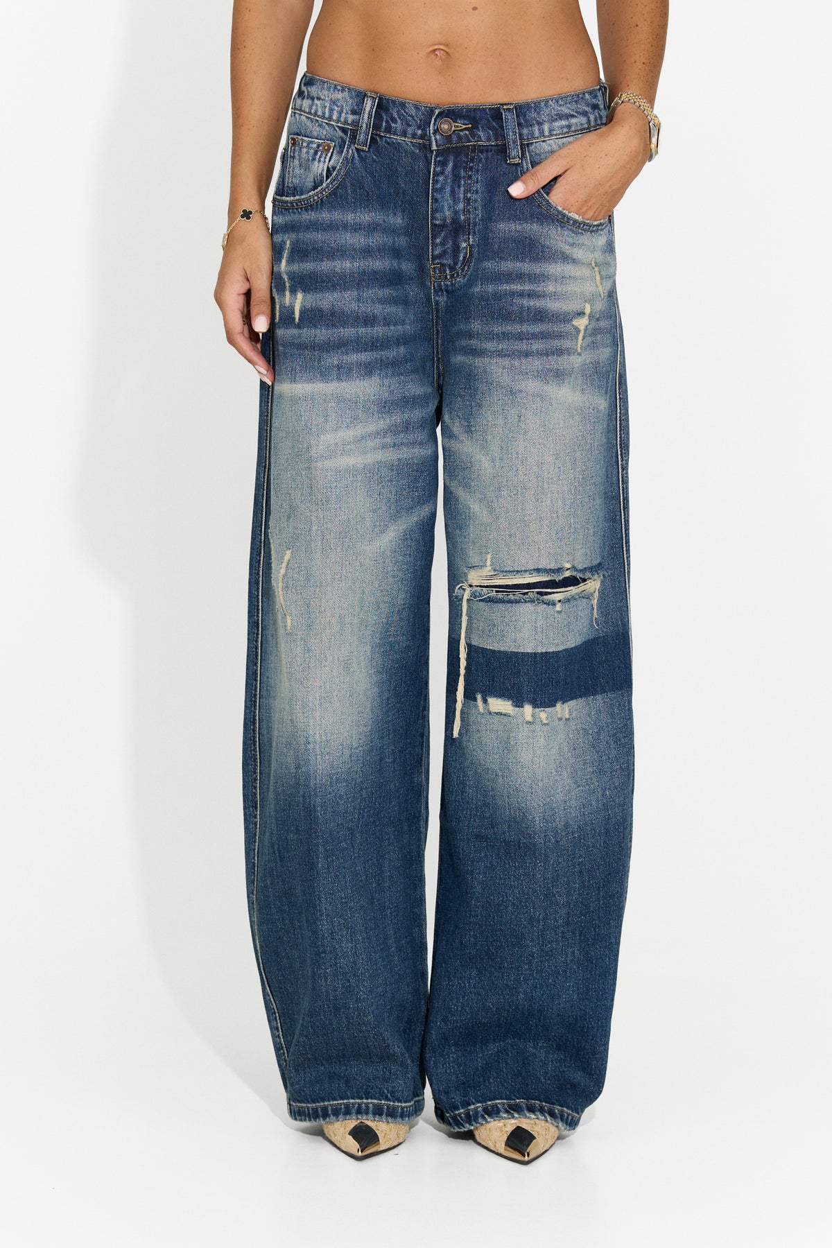 Vaqueros de mujer casual azules Zaloveavia Bogas