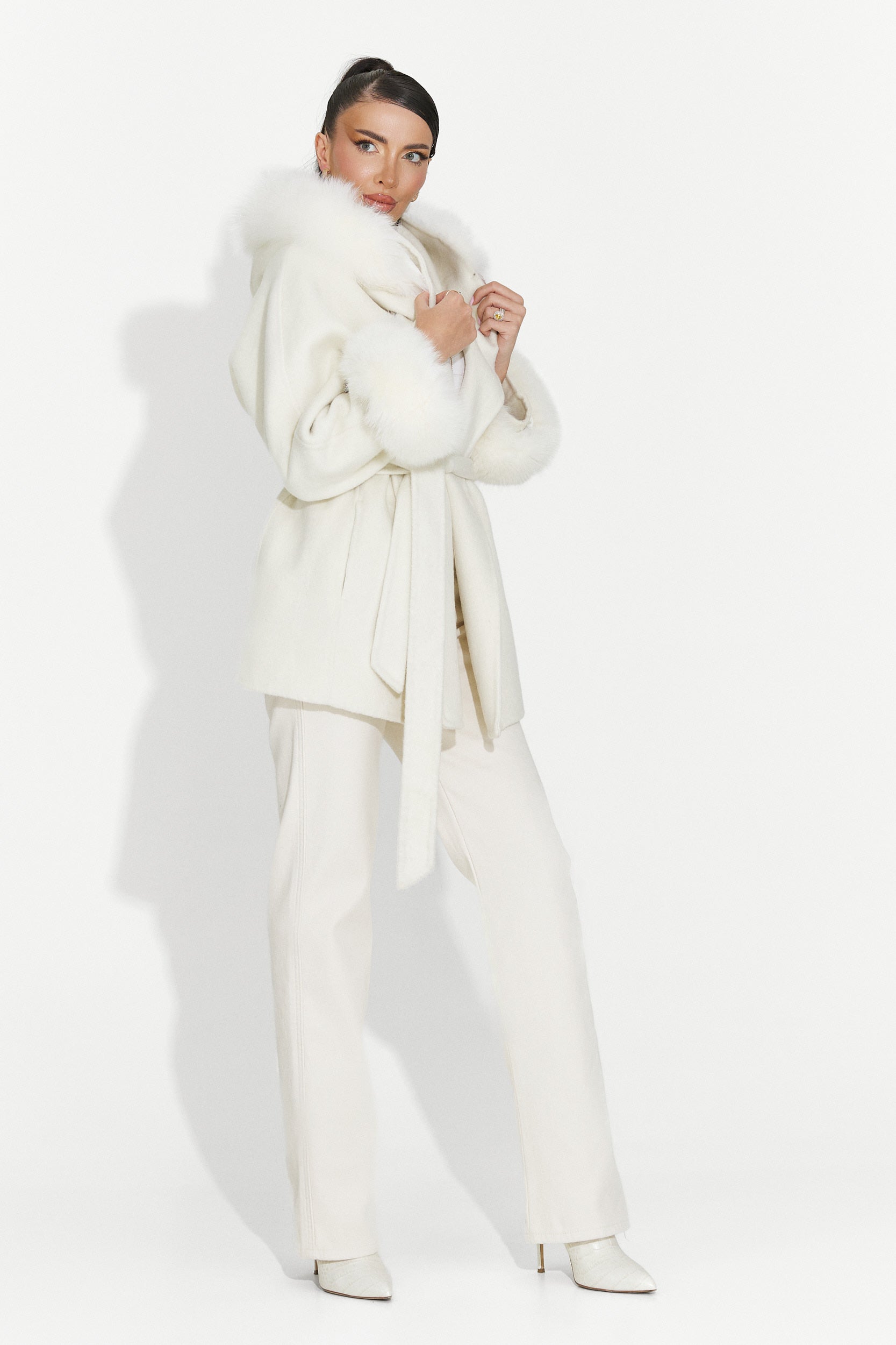 Beige casual damjeans Brisia Bogas