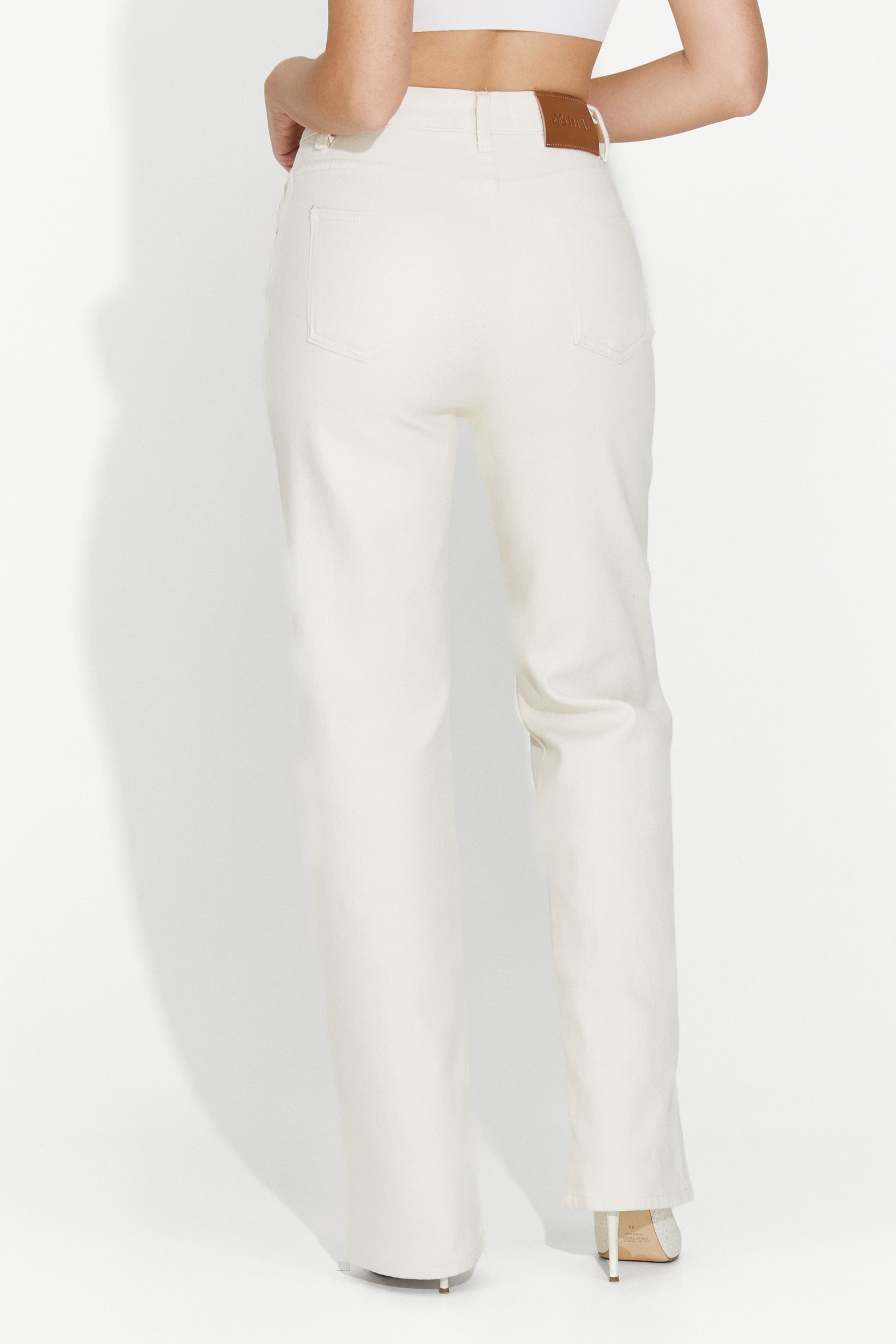 Beige casual damjeans Brisia Bogas