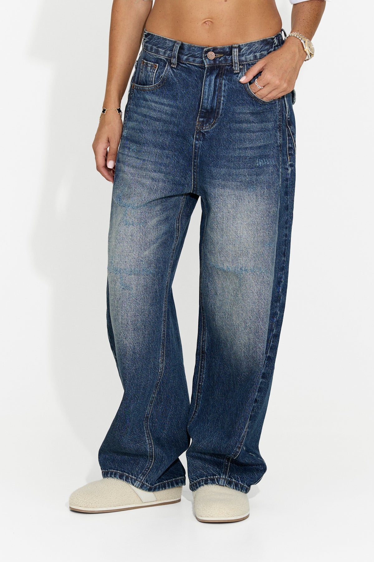 Women's casual light blue jeans Larivore Bogas