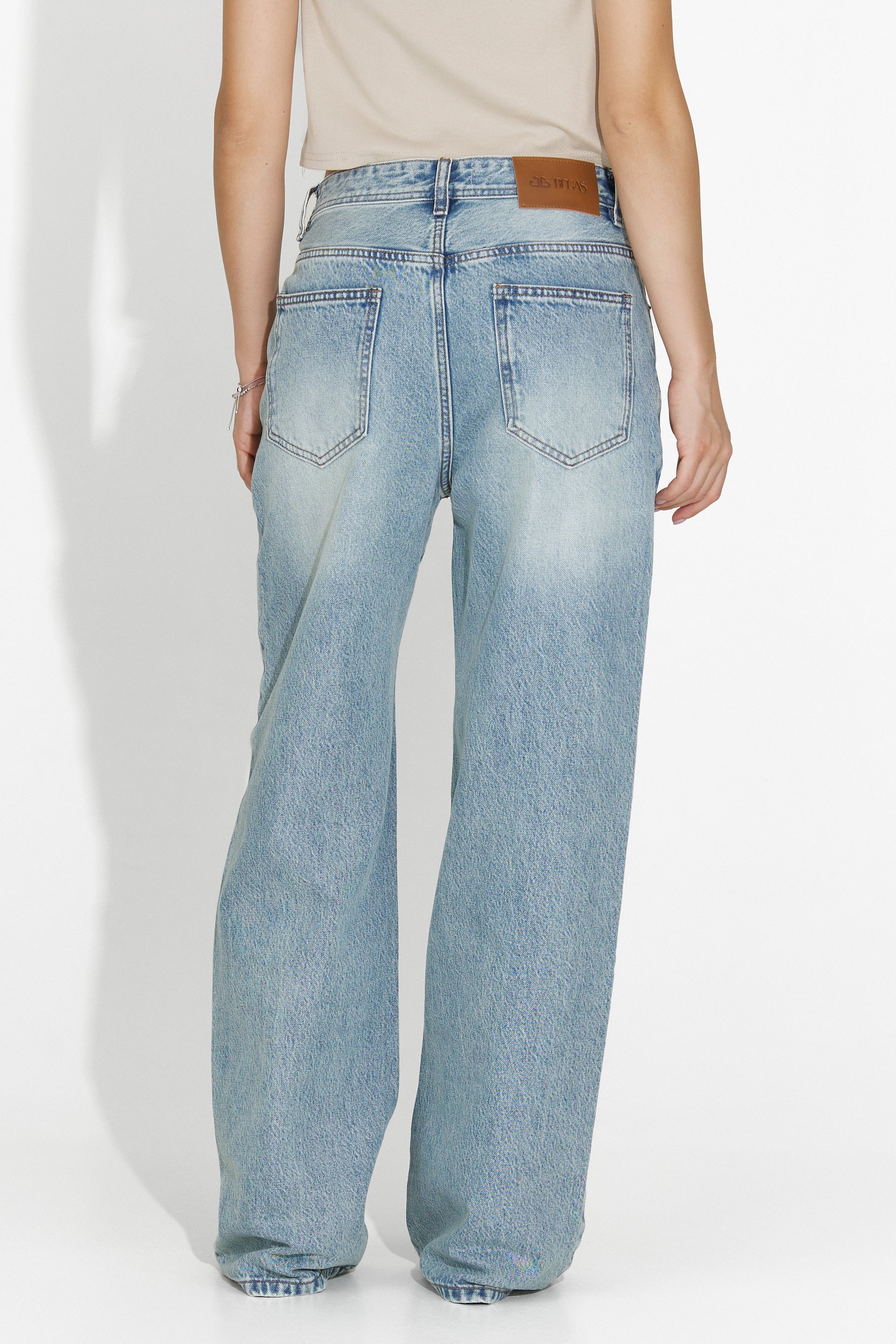 Dżinsy damskie casual niebieskie Luma Bogas