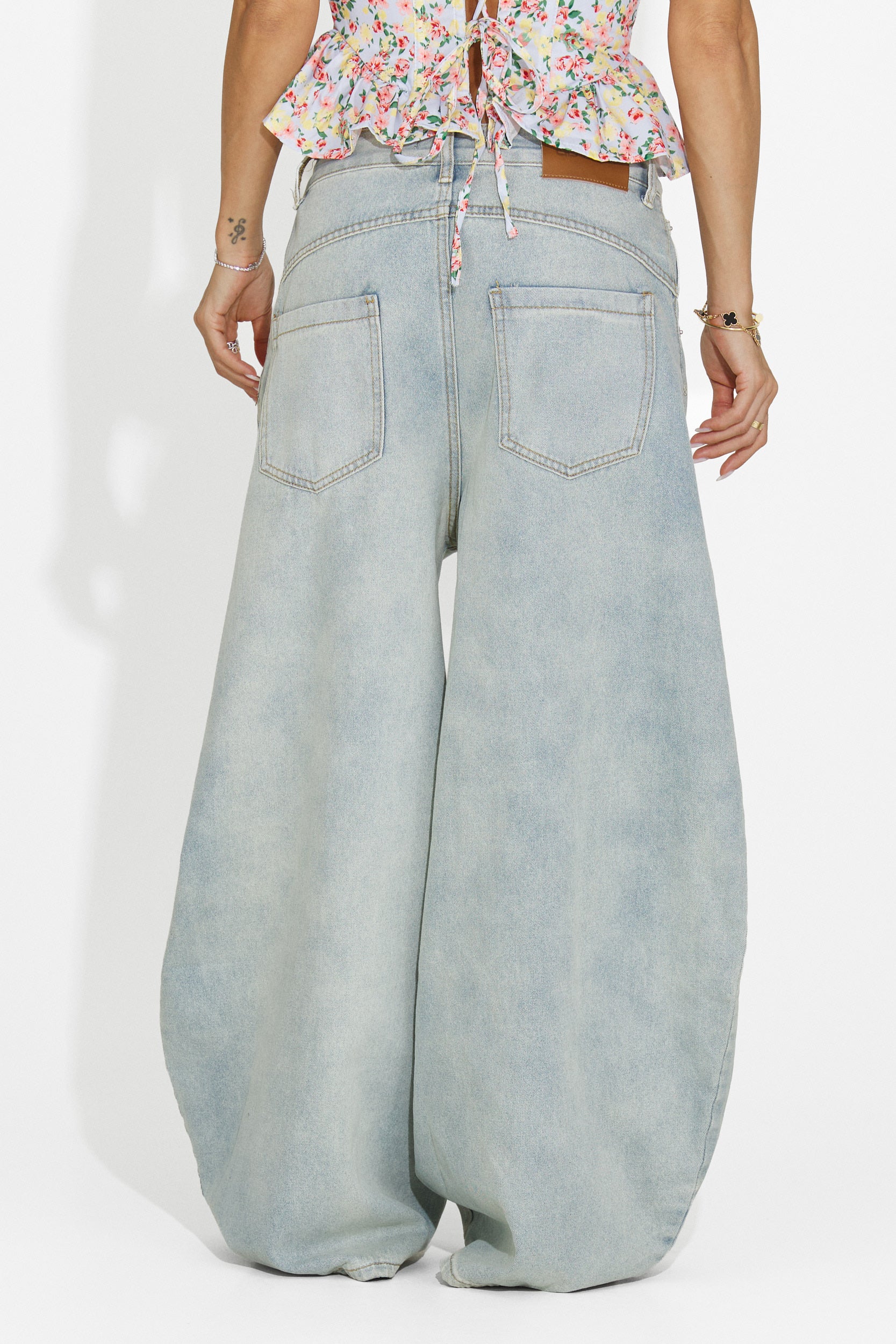 Women's casual light blue jeans Valiama Bogas