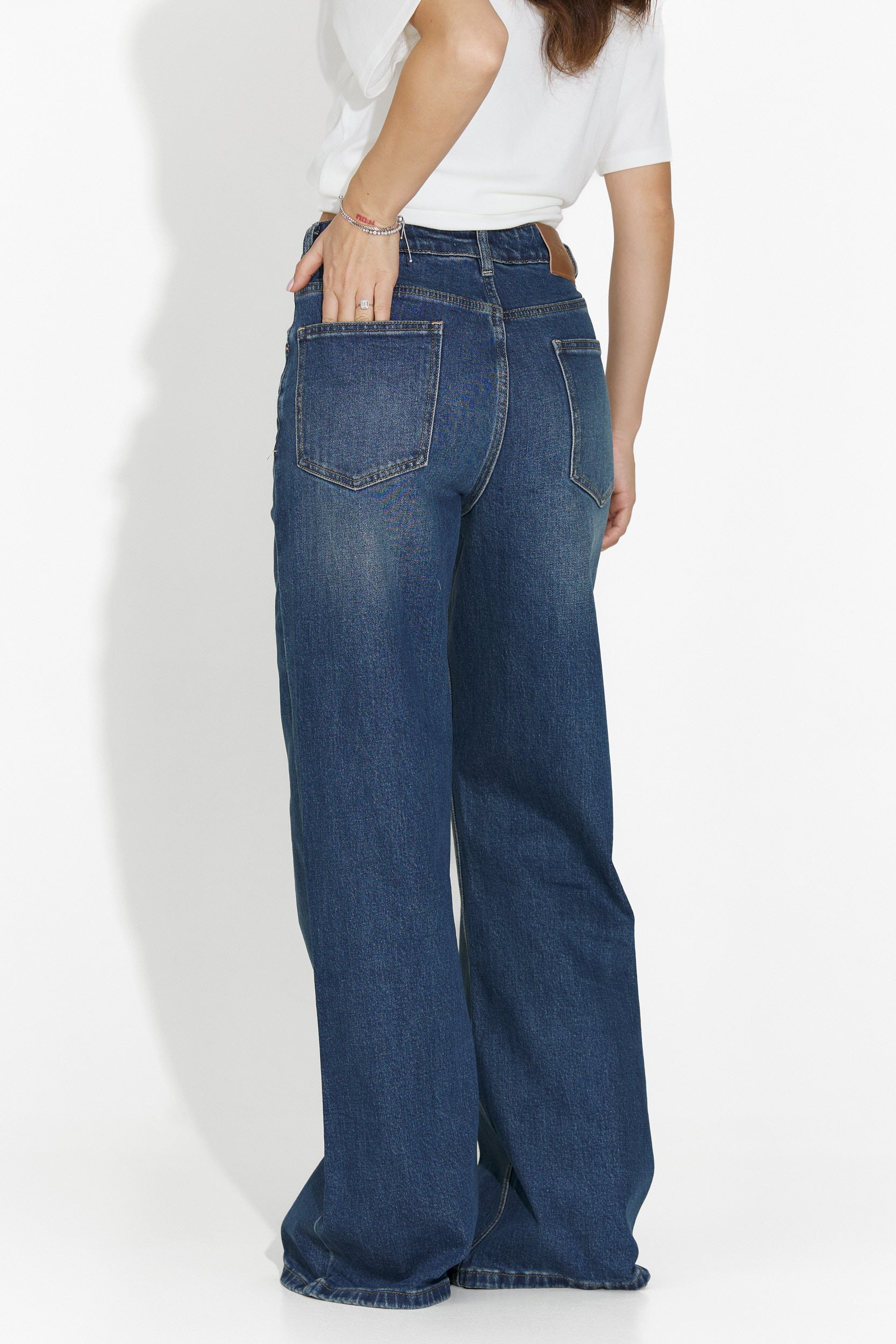 Τζιν γυναικεία casual μπλε σκούρο Liorena Bogas