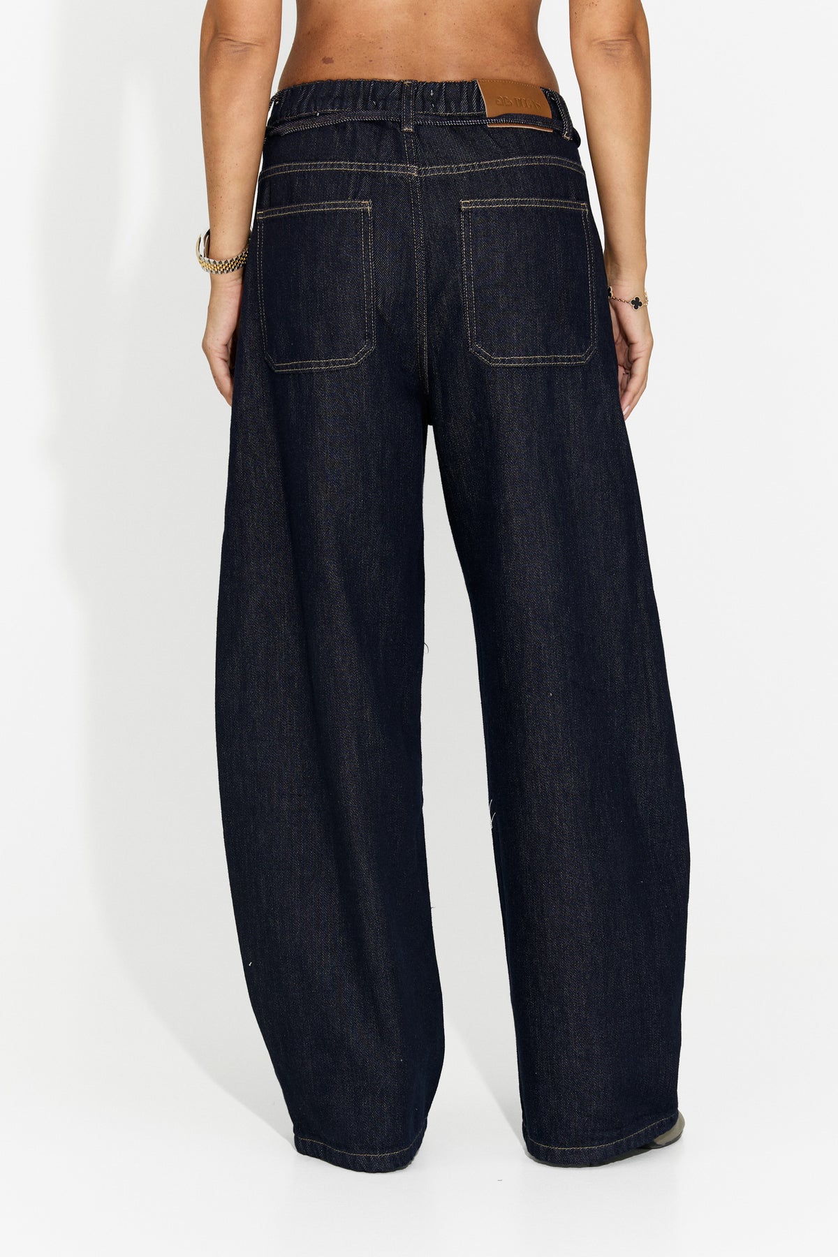 Women's casual navy blue jeans Lneyoria Bogas