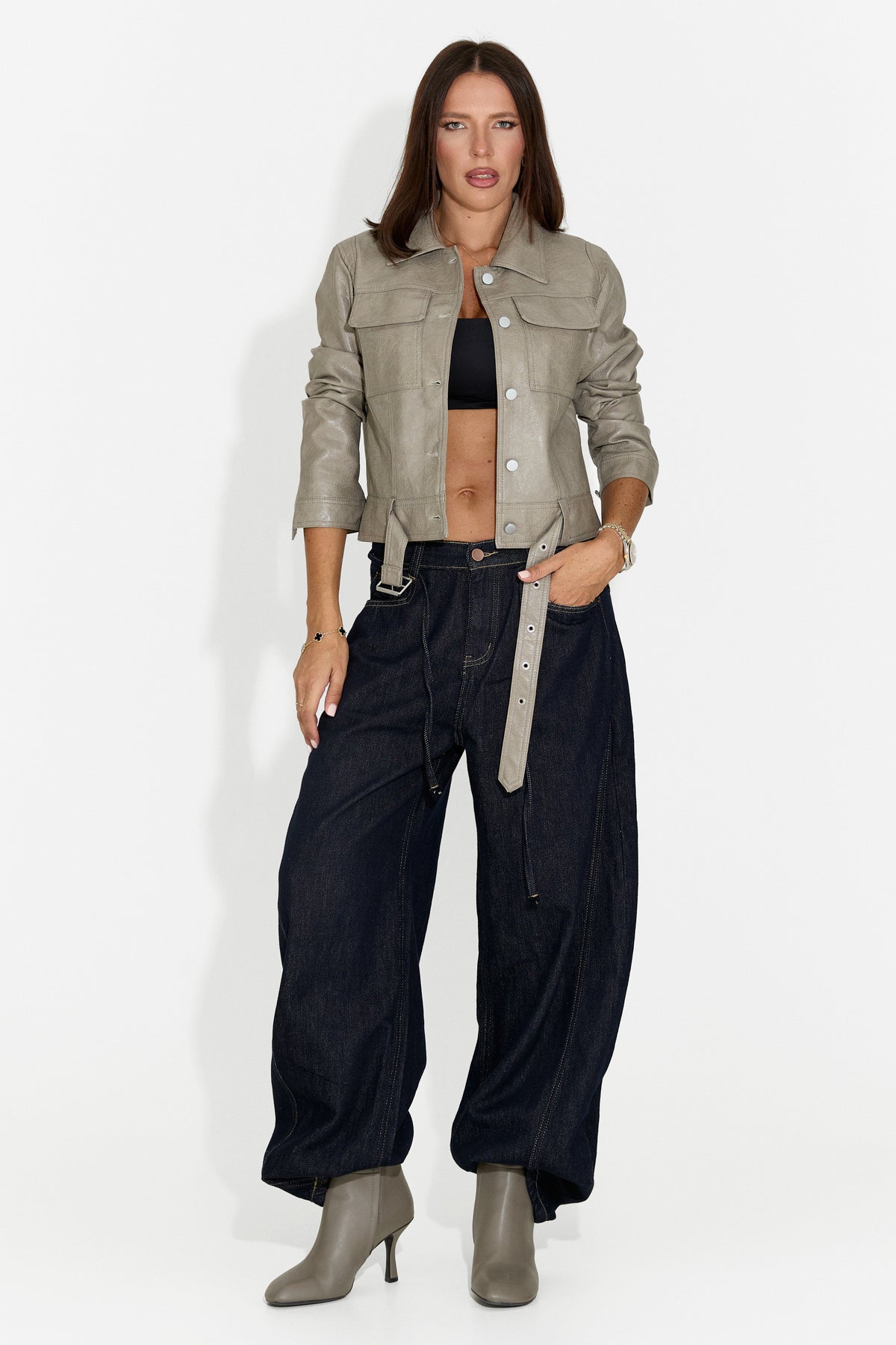 Damen-Casual-Jeans marineblau Lneyoria Bogas