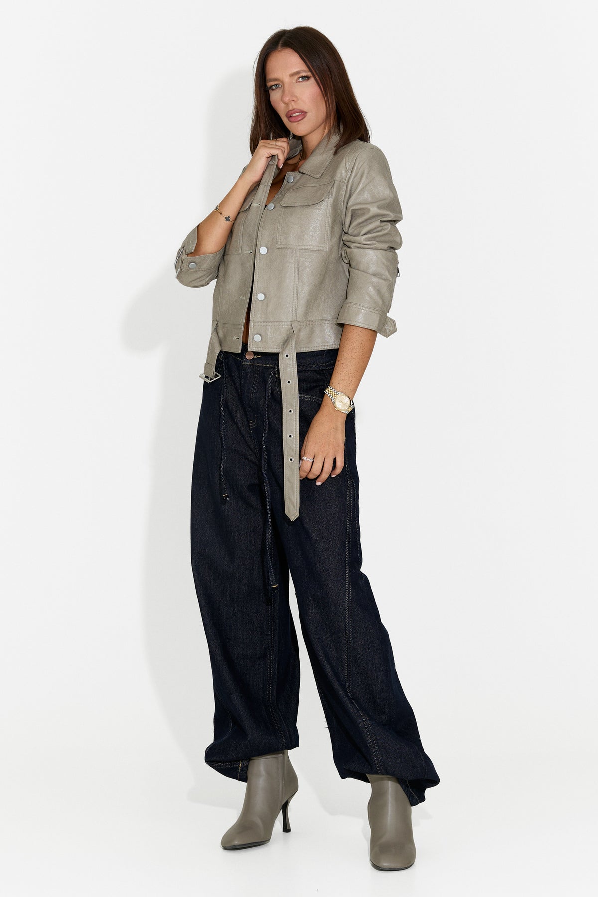 Damen-Casual-Jeans marineblau Lneyoria Bogas