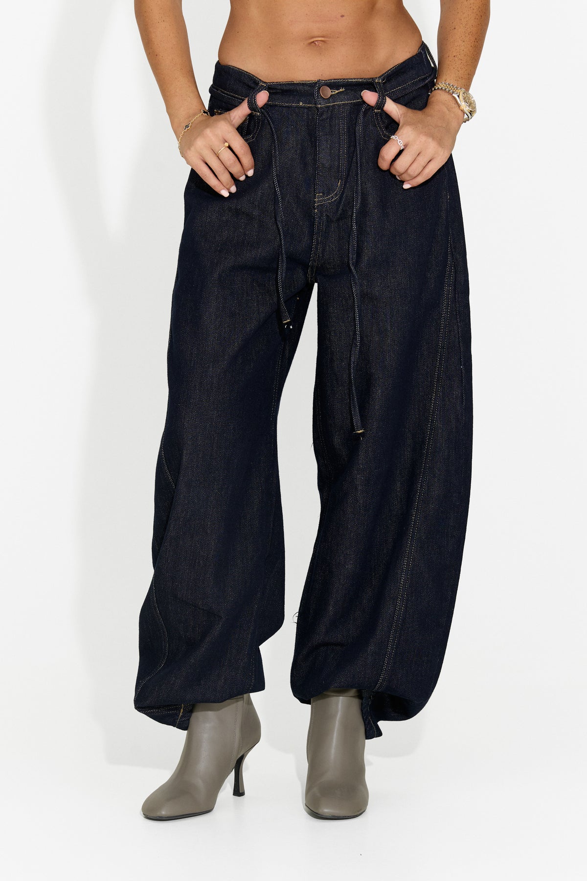 Damen-Casual-Jeans marineblau Lneyoria Bogas