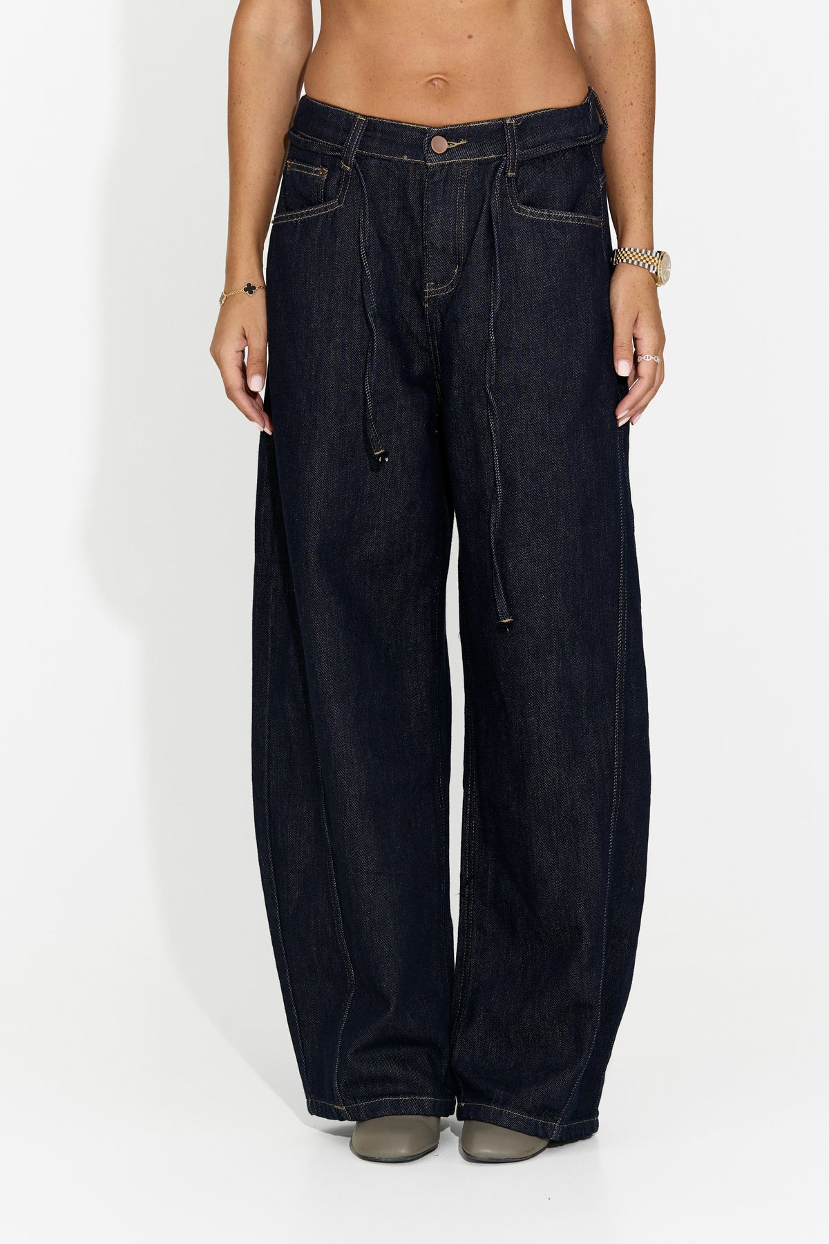 Damen-Casual-Jeans marineblau Lneyoria Bogas