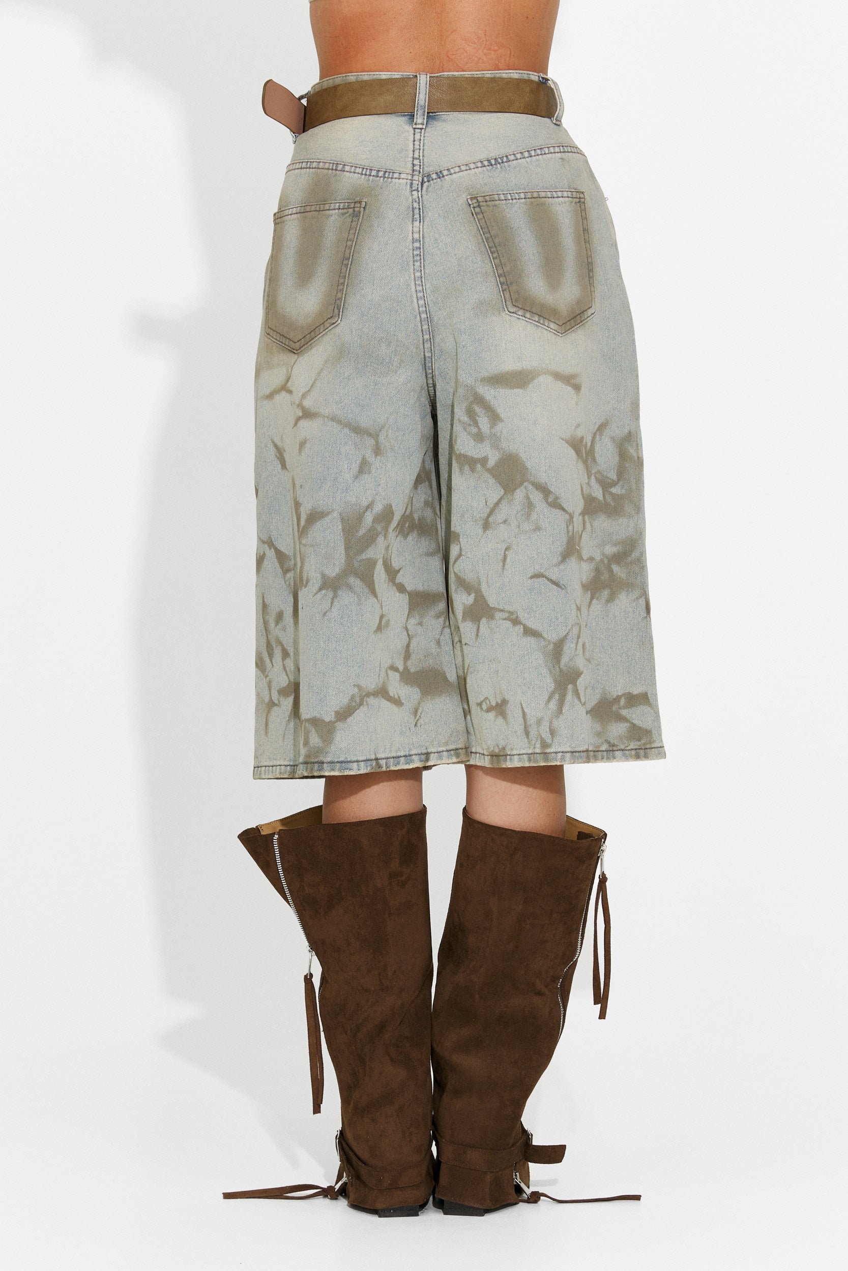 Khaki casual women's jeans Bristy Bogas