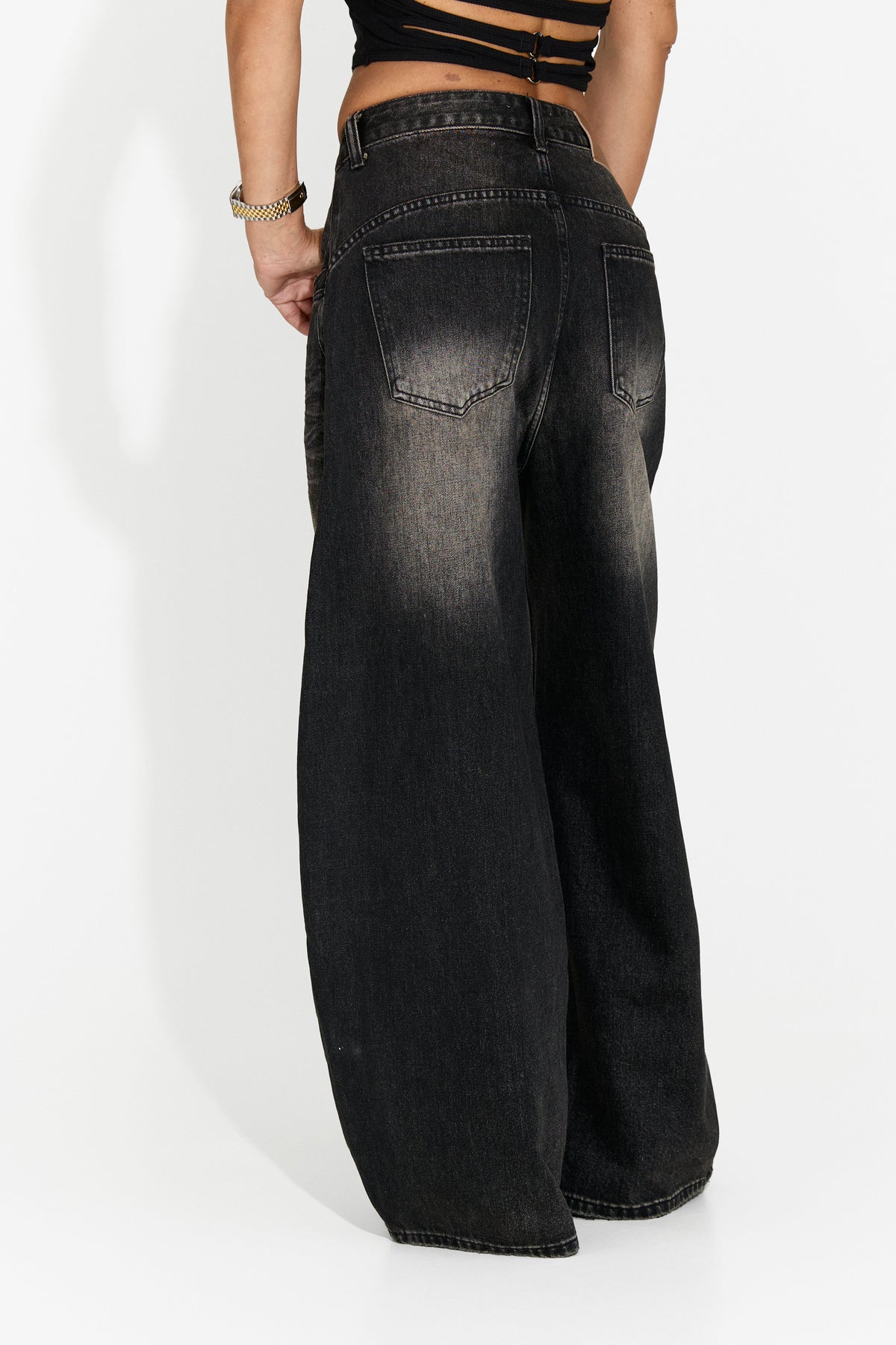 Women's casual black jeans Lutroela Bogas