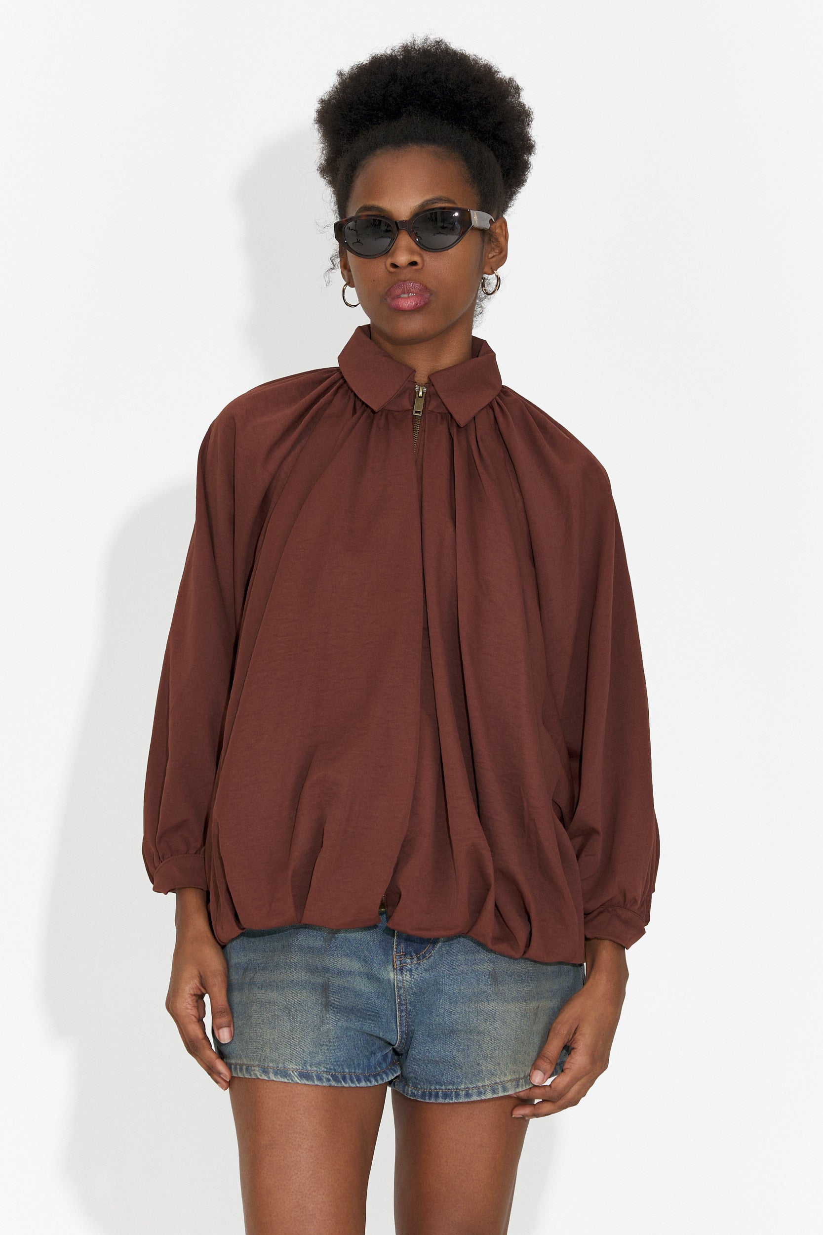 Jean femme décontracté court bleu Cherele Bogas