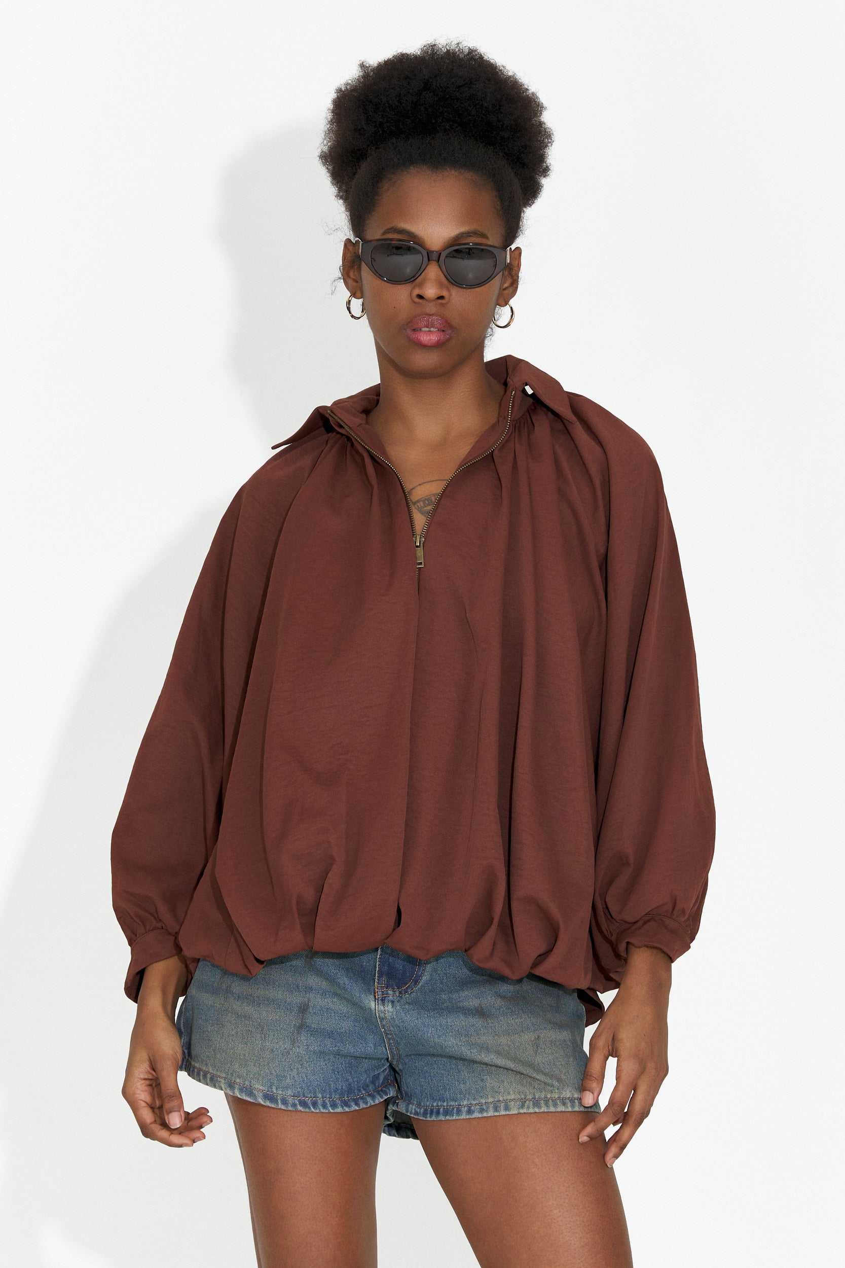 Jean femme décontracté court bleu Cherele Bogas