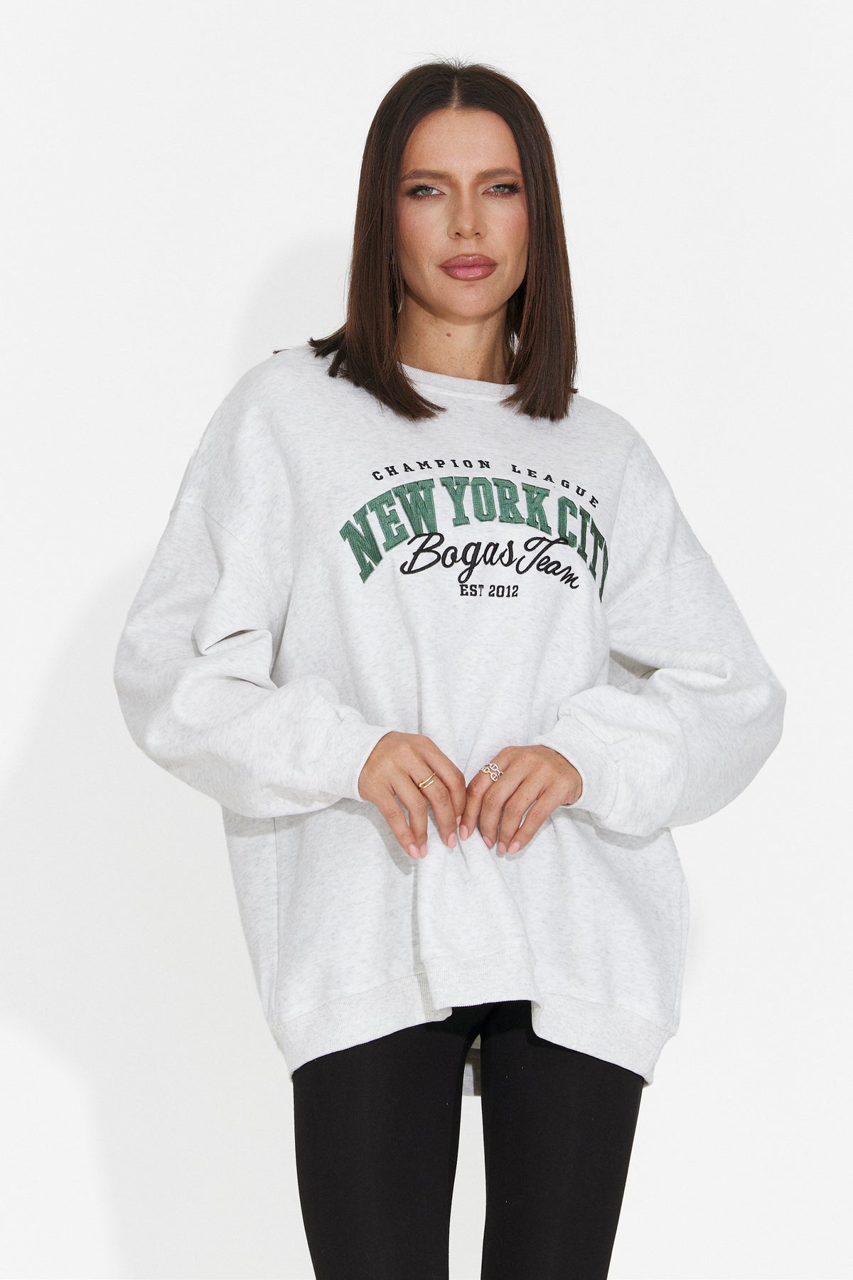 Bluza casual gri Vinaoira Bogas