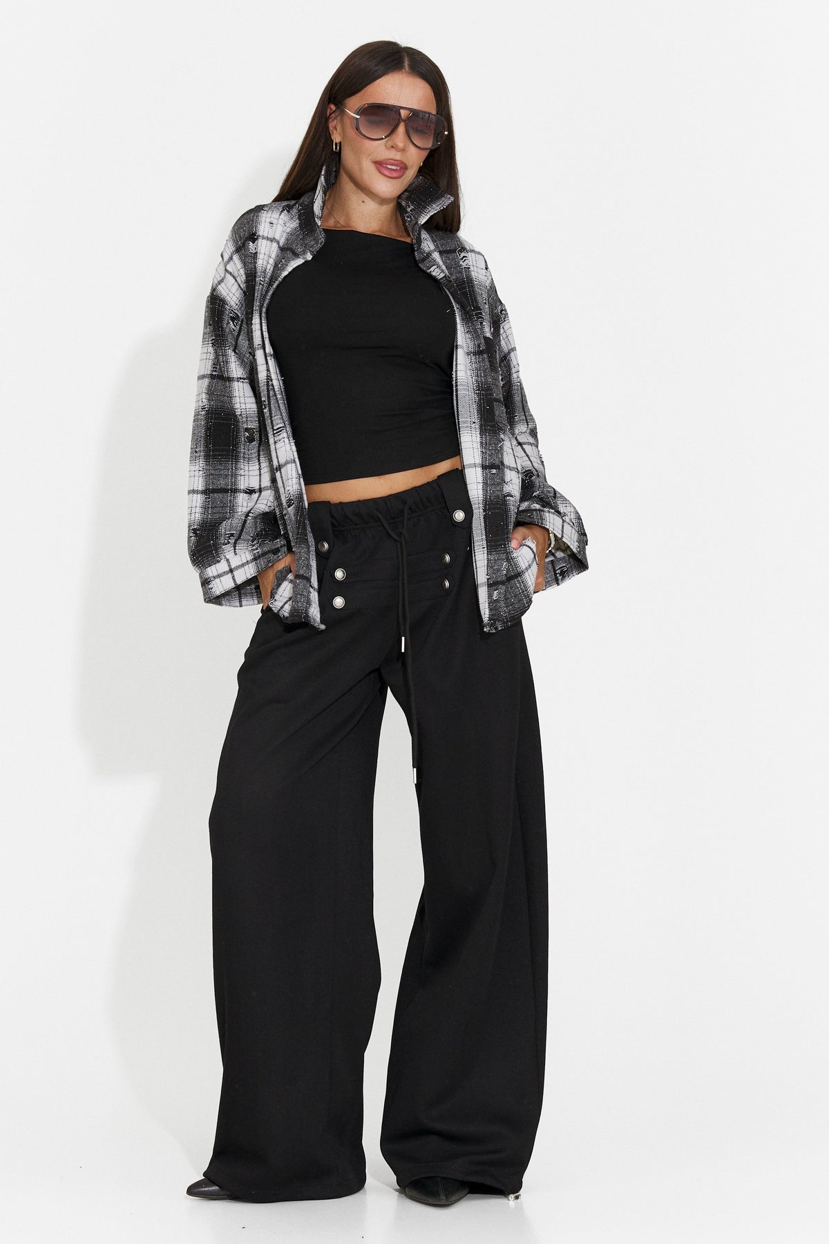 Bluza casual neagra Hyznira Bogas