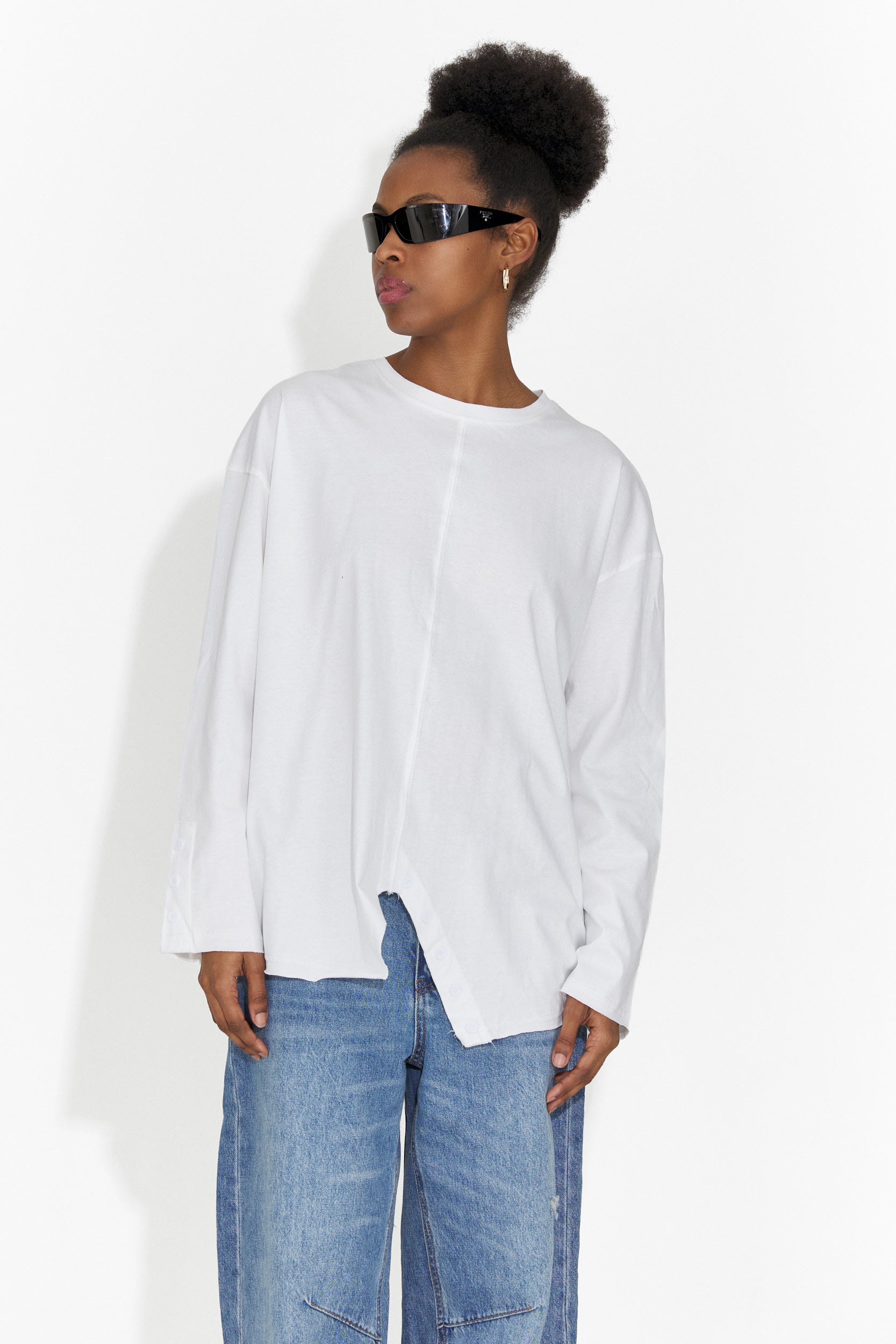 Women's Casual White Blouse Chandana Bogas