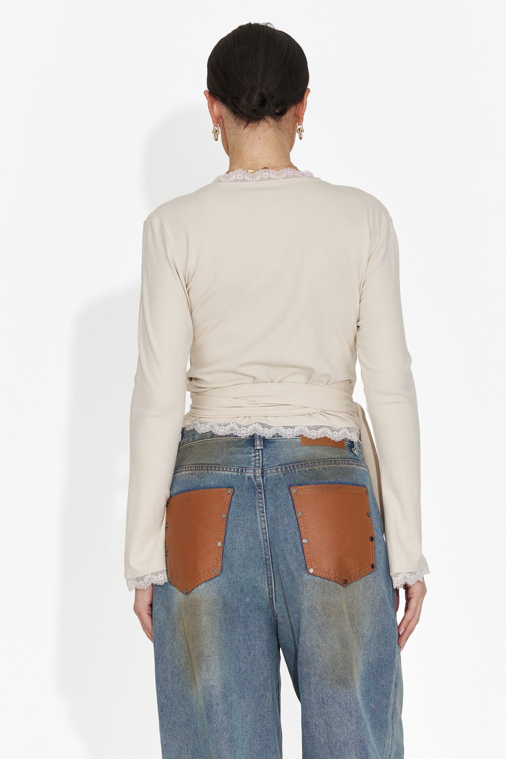 Women's casual beige blouse Zaneta Bogas