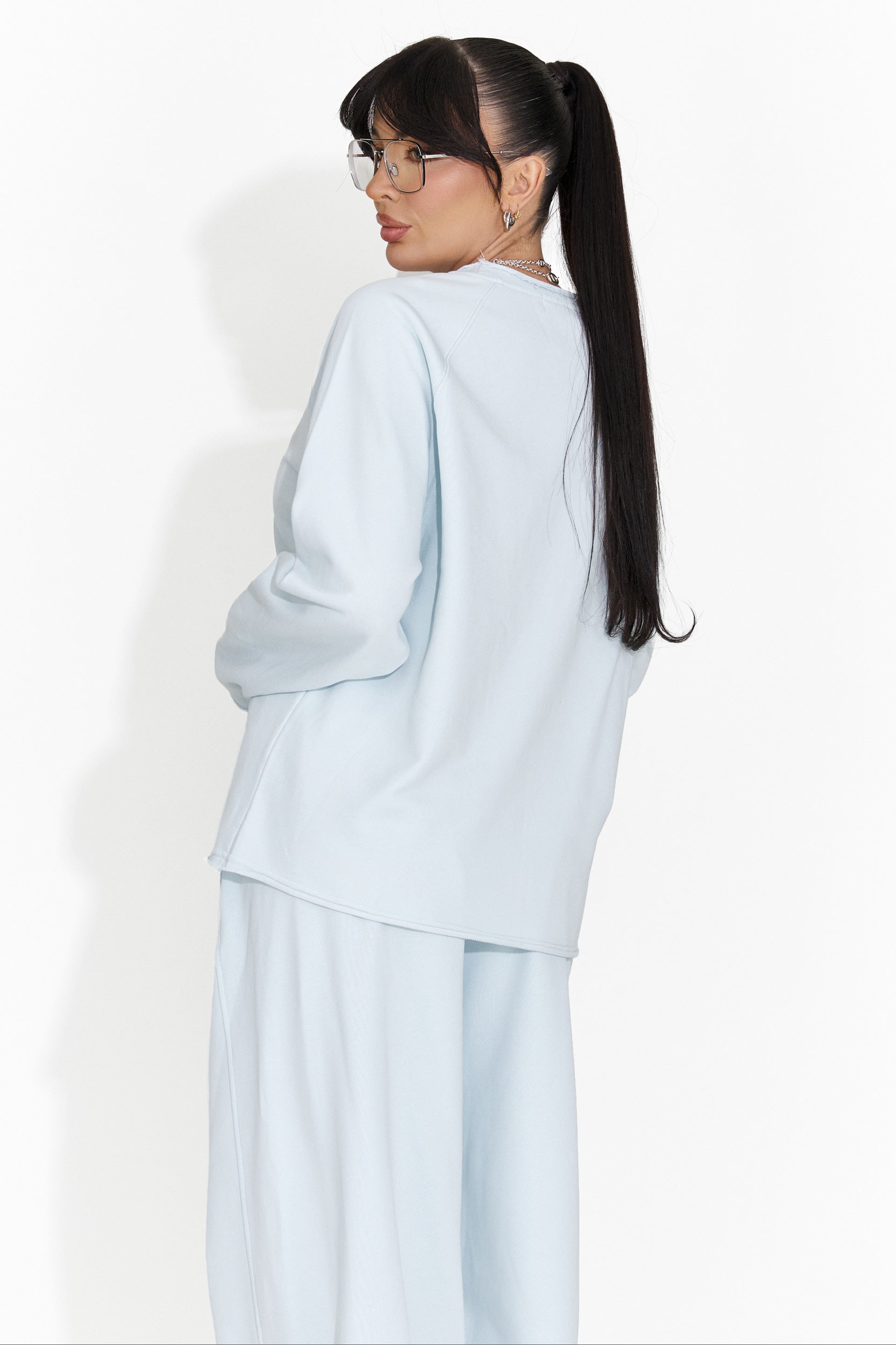 Blusa de mujer casual azul claro Kapia Bogas