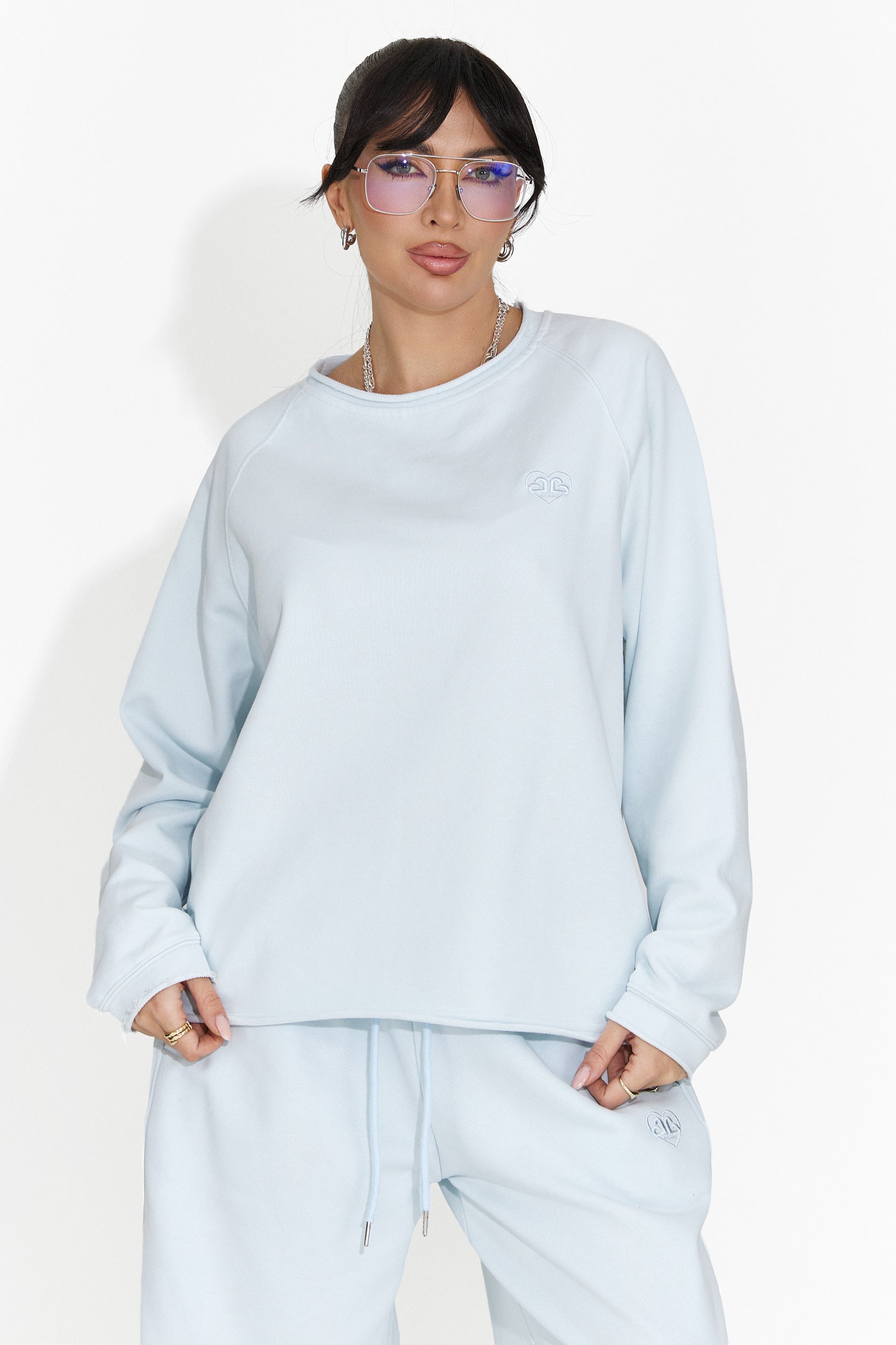 Blusa de mujer casual azul claro Kapia Bogas
