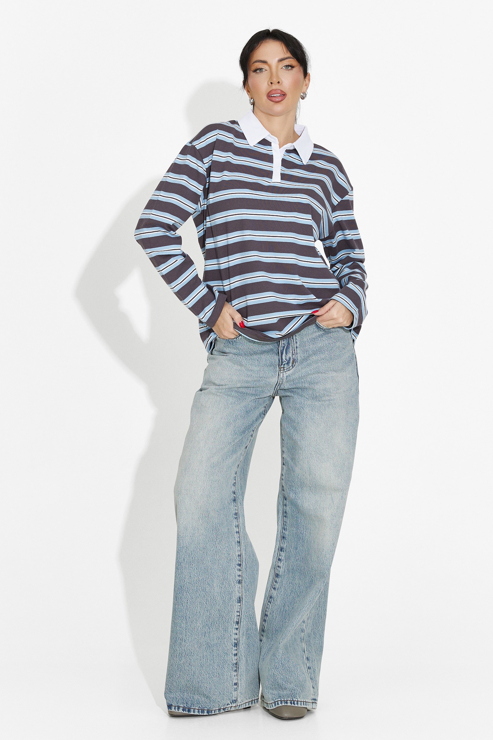 Maglia donna casual azzurra Paloma Bogas