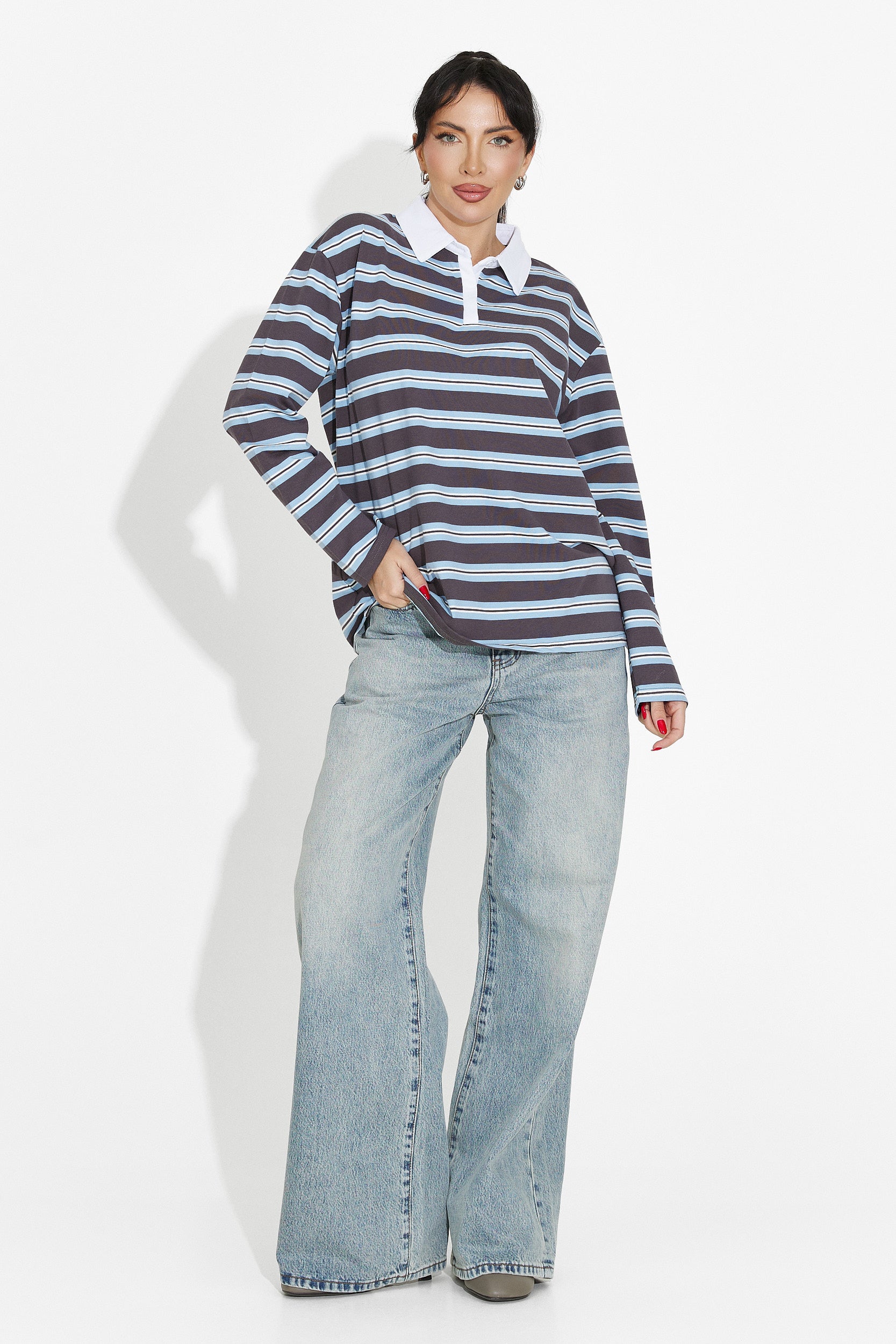 Maglia donna casual azzurra Paloma Bogas