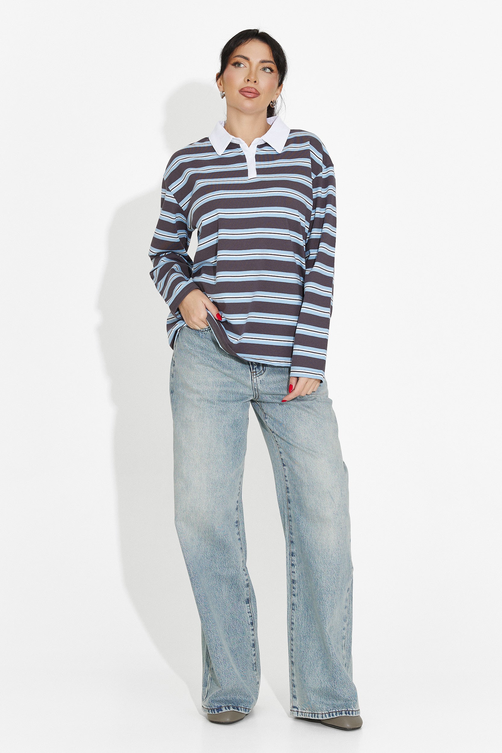 Maglia donna casual azzurra Paloma Bogas