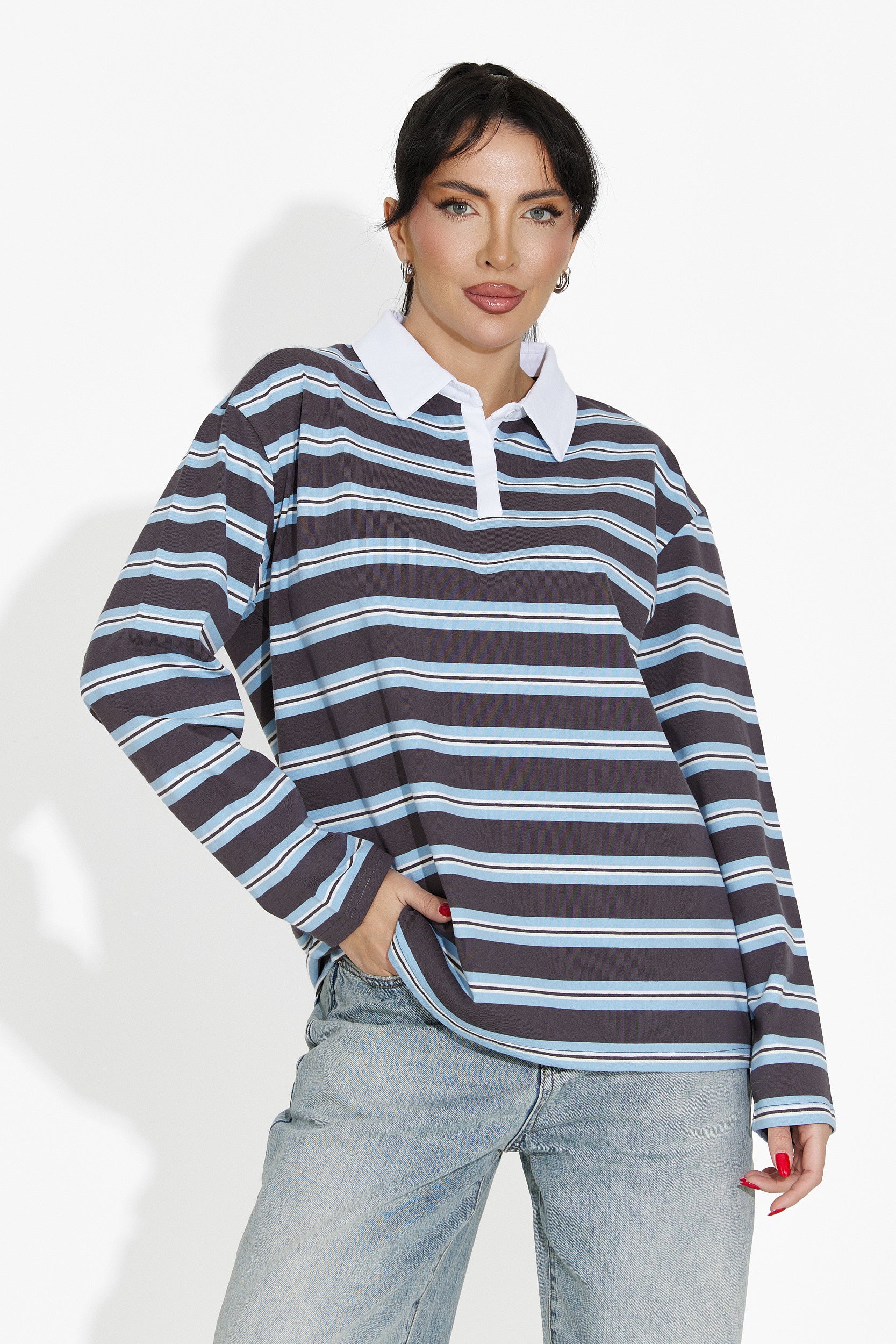 Maglia donna casual azzurra Paloma Bogas