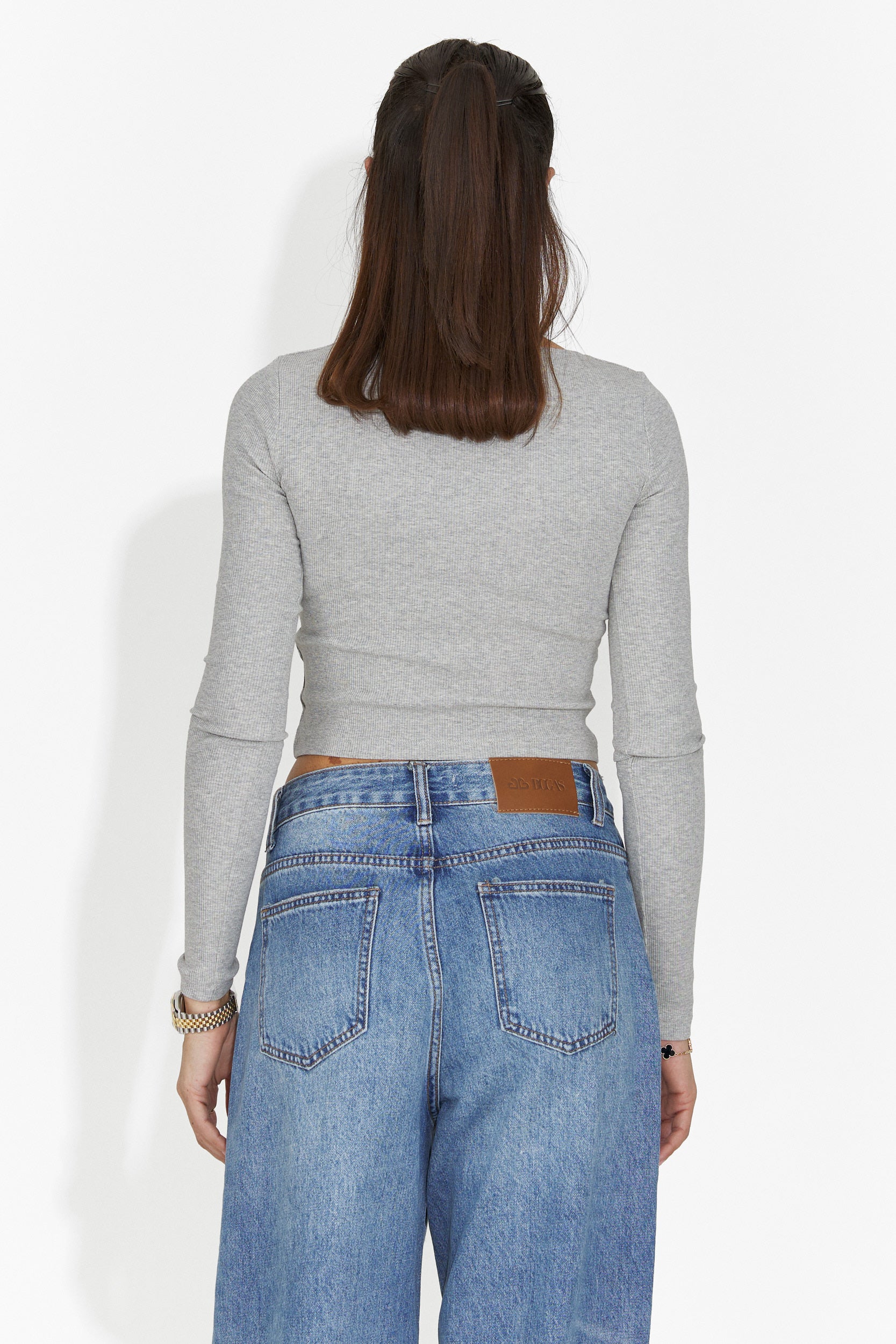 Blusa de mujer casual gris Dariana Bogas