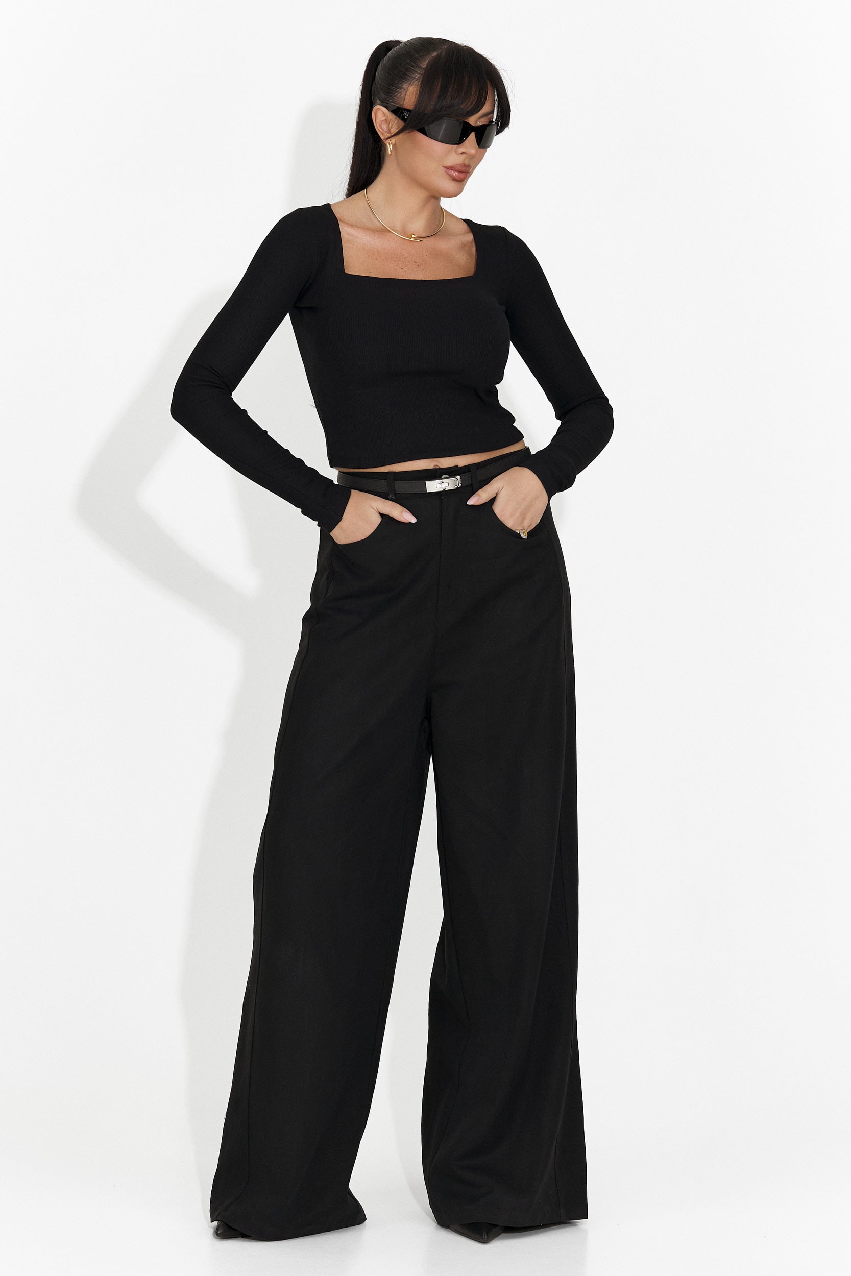 Blusa negra casual para mujer Dariana Bogas