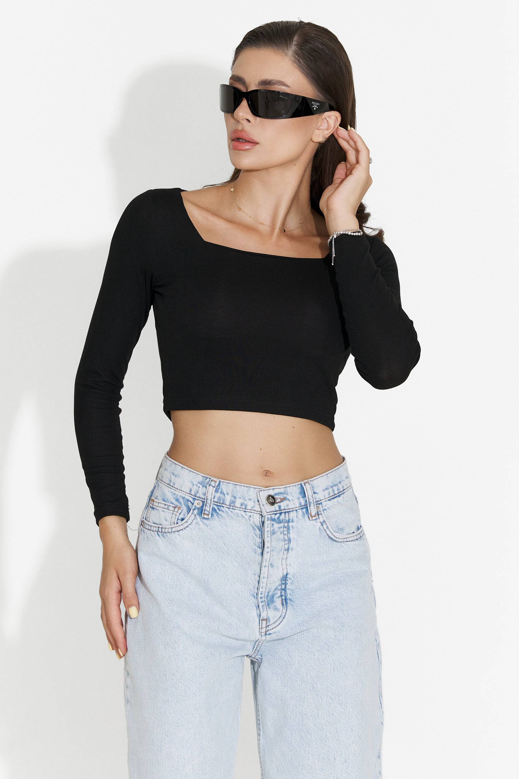 Camicetta Nera Casual da Donna di Jefery Bogas