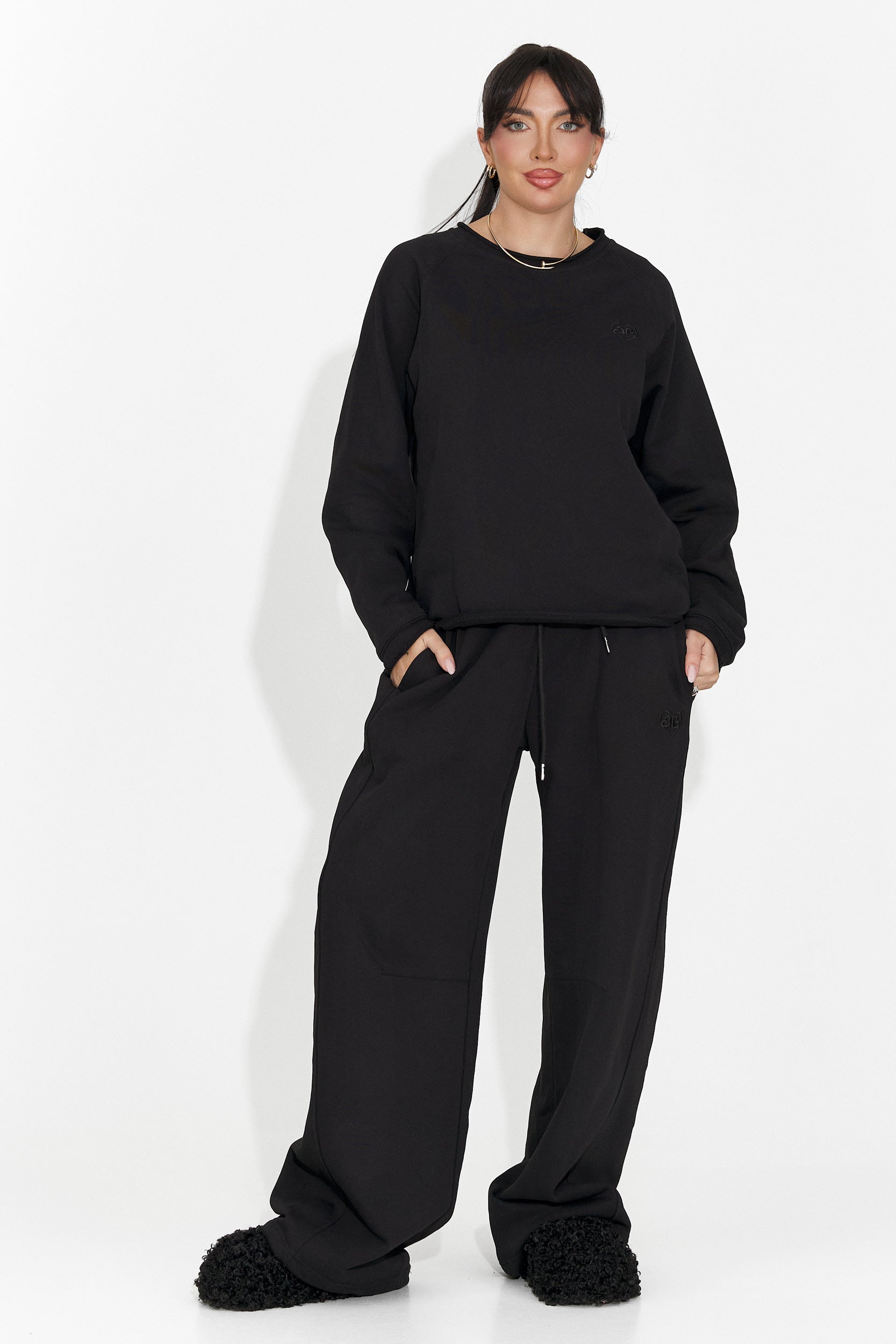 Women's casual black blouse Kapia Bogas