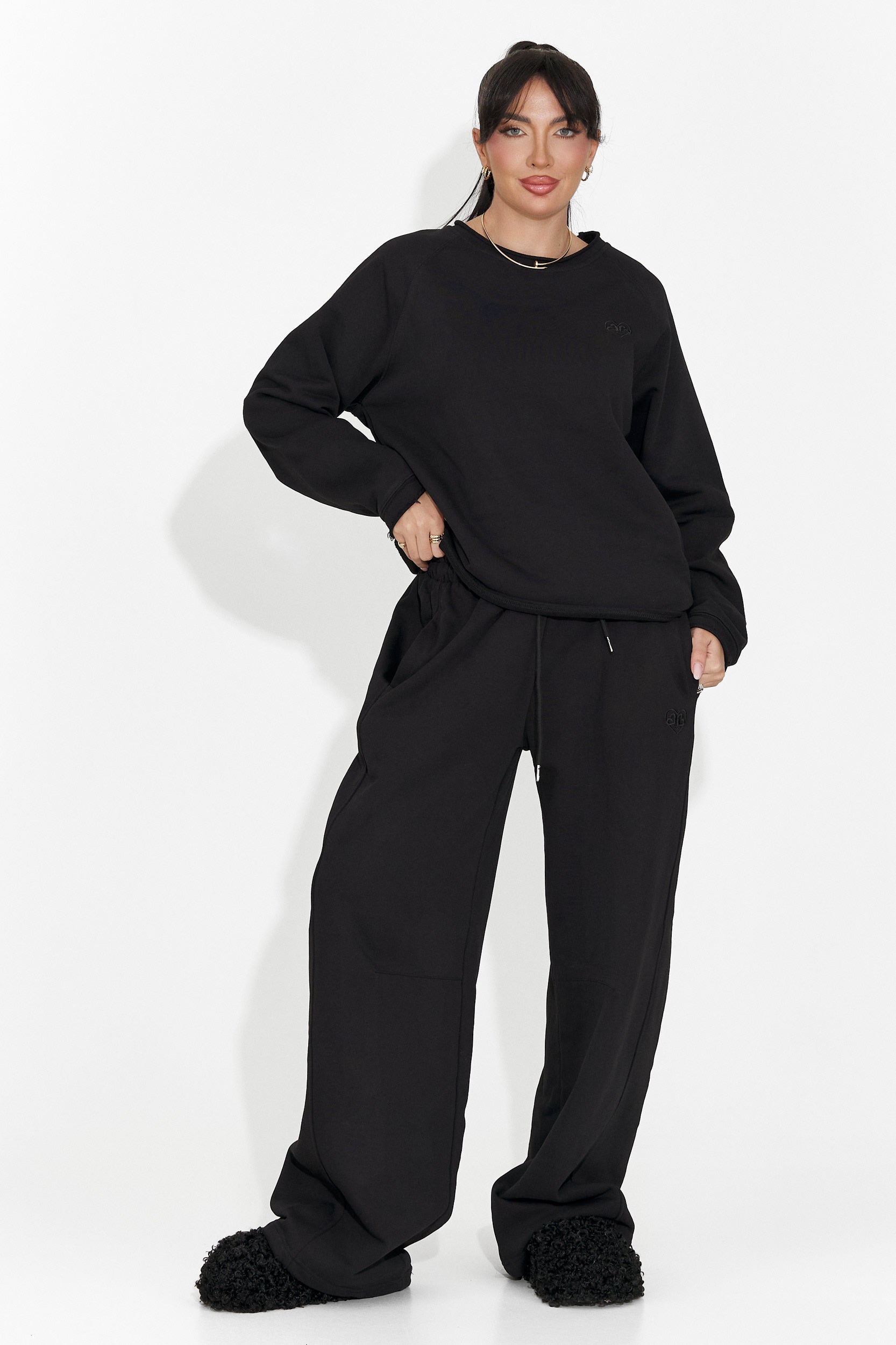 Women's casual black blouse Kapia Bogas