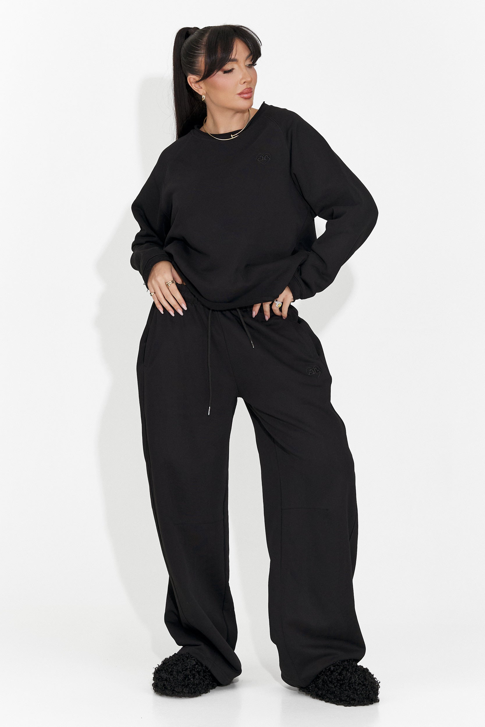 Women's casual black blouse Kapia Bogas