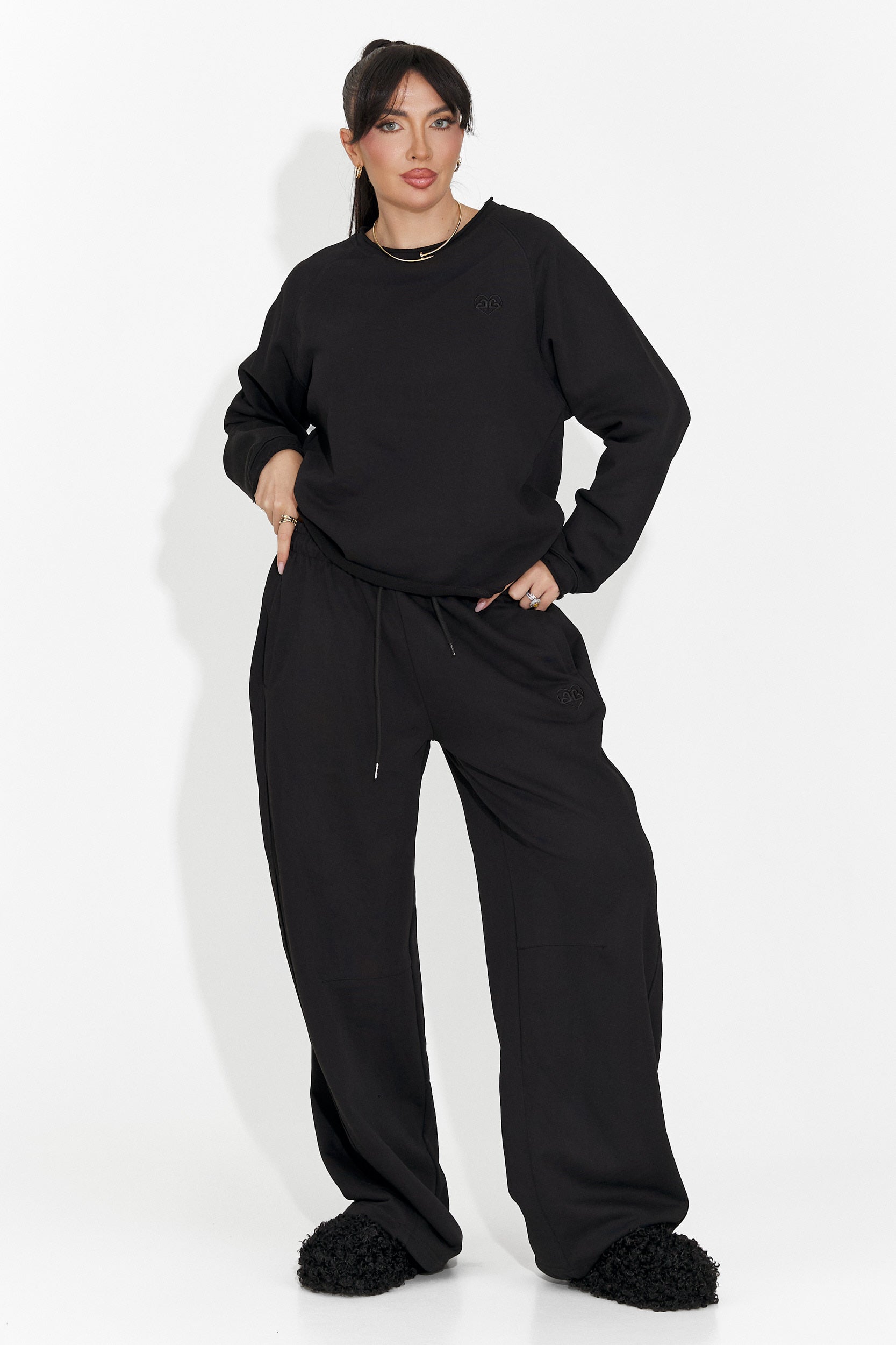 Women's casual black blouse Kapia Bogas