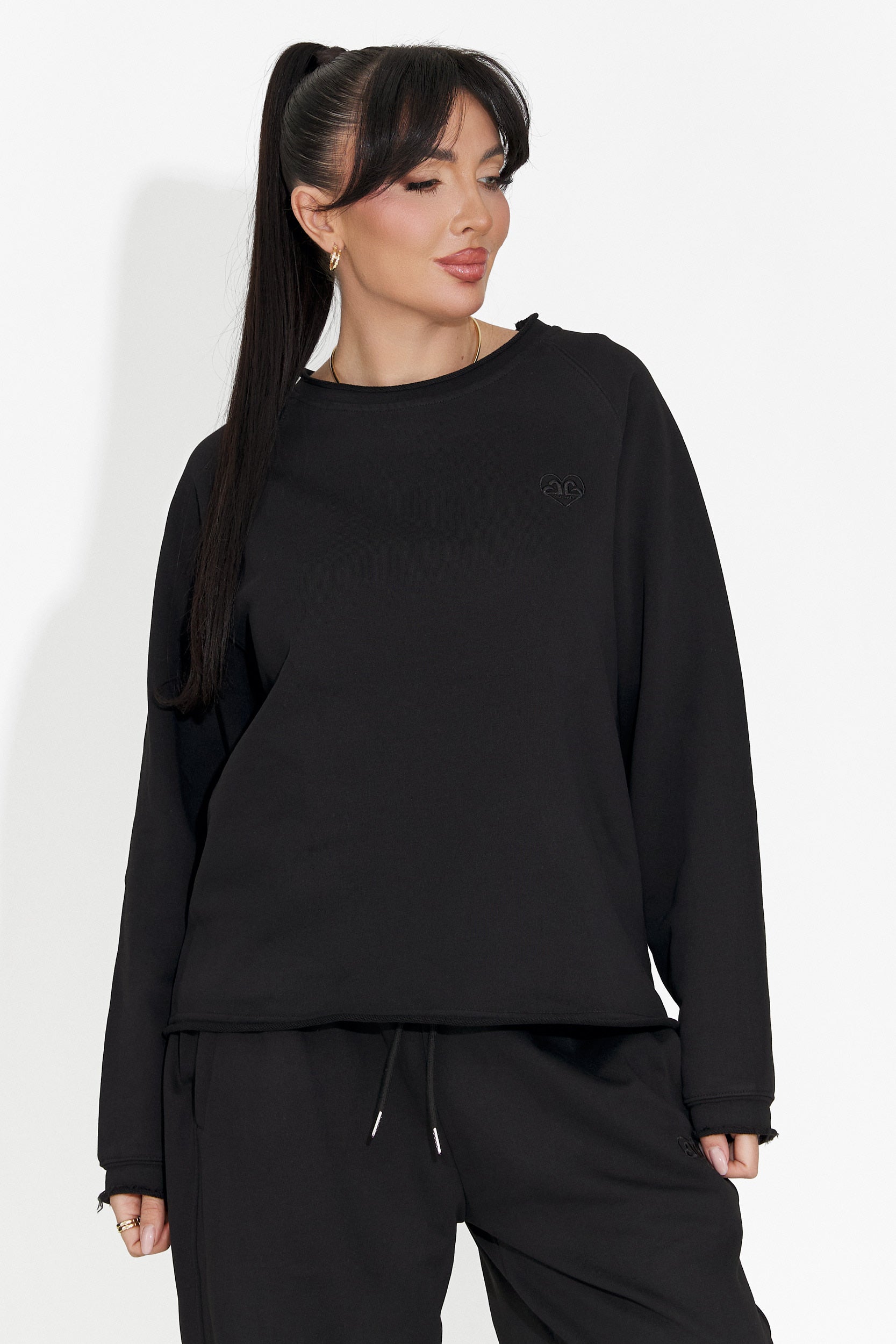Women's casual black blouse Kapia Bogas