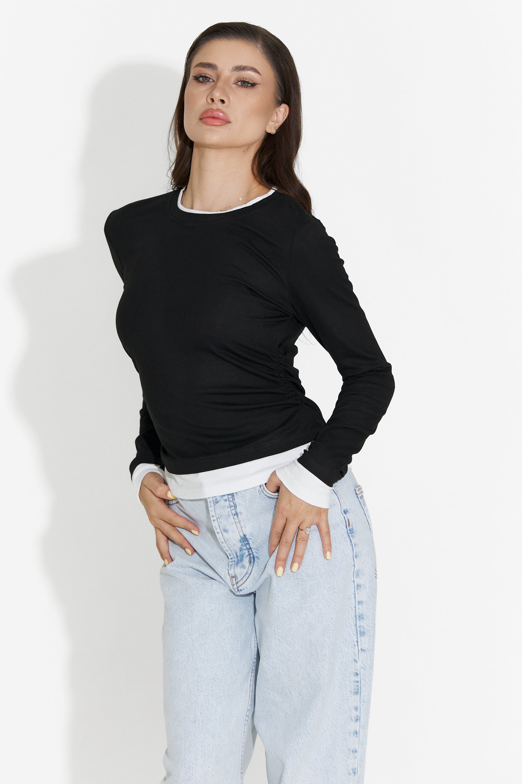 Kayas Bogas Casual Black Women's Blouse